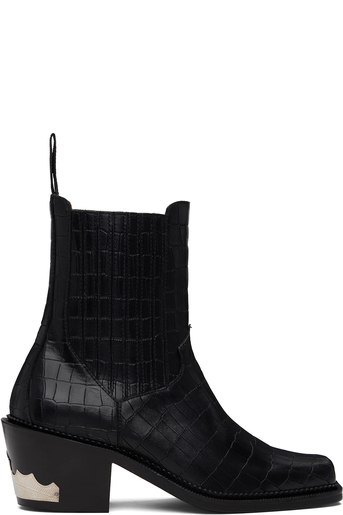 SSENSE Exclusive Black Croc AJ1255 Boots