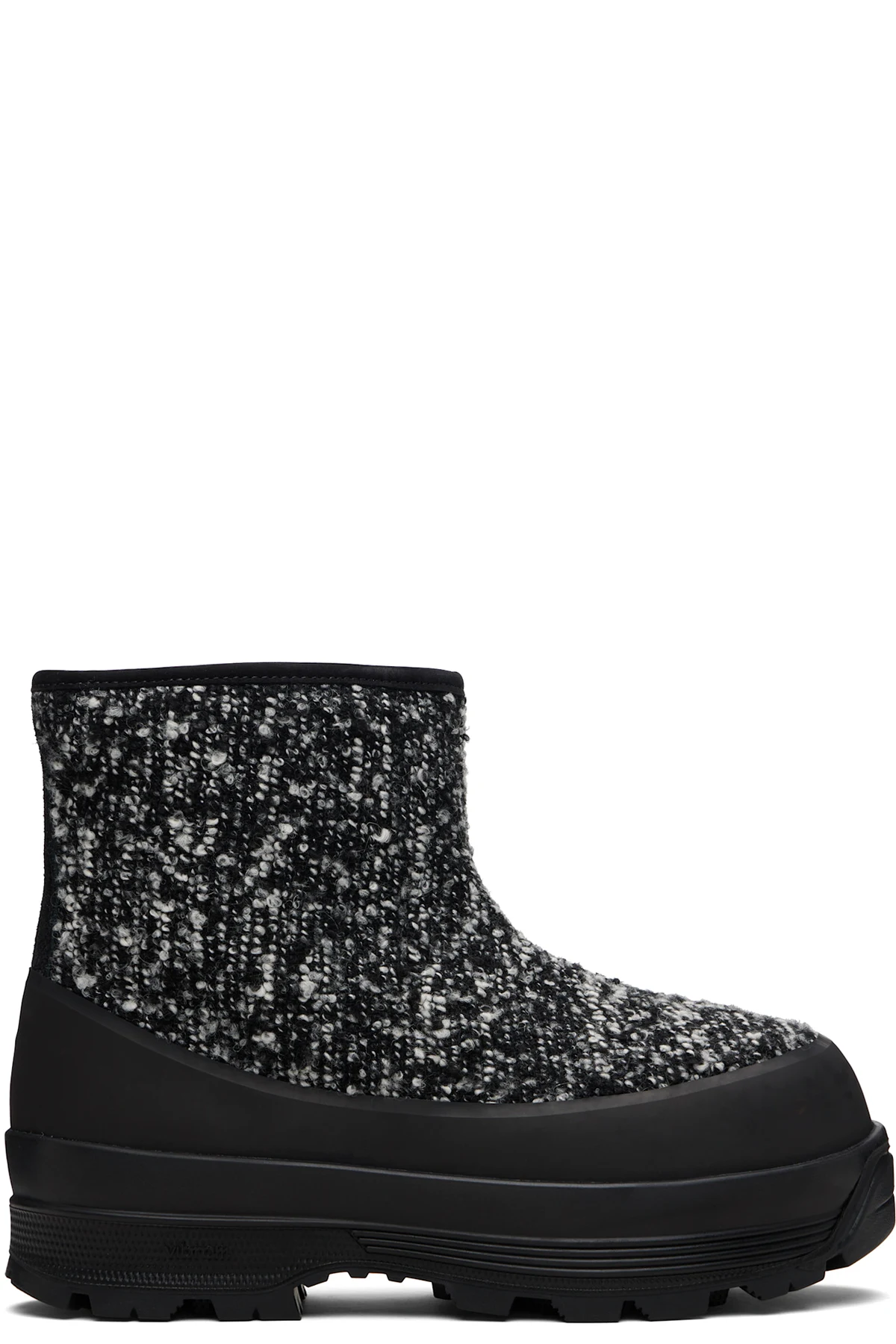 Black & White Badia Shearling Boots