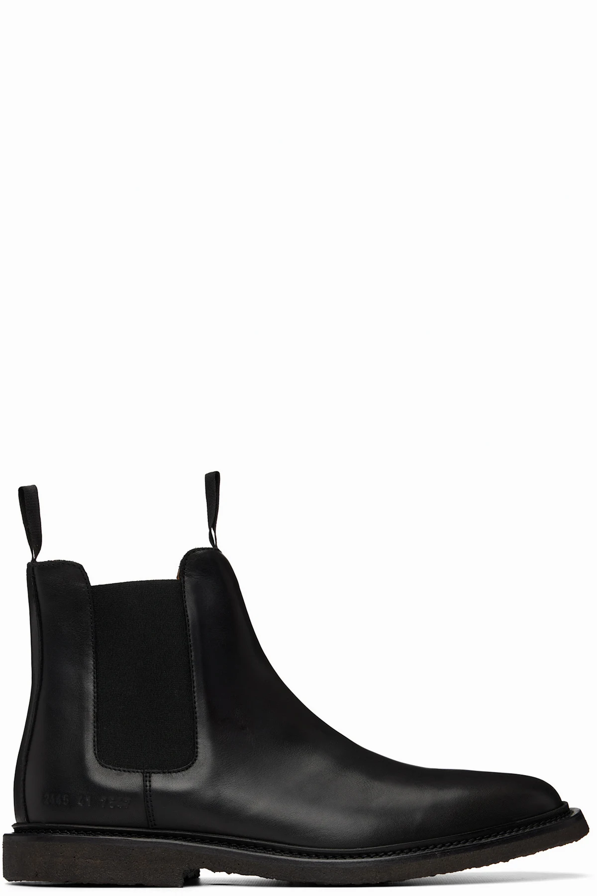 Black Leather Chelsea Boots