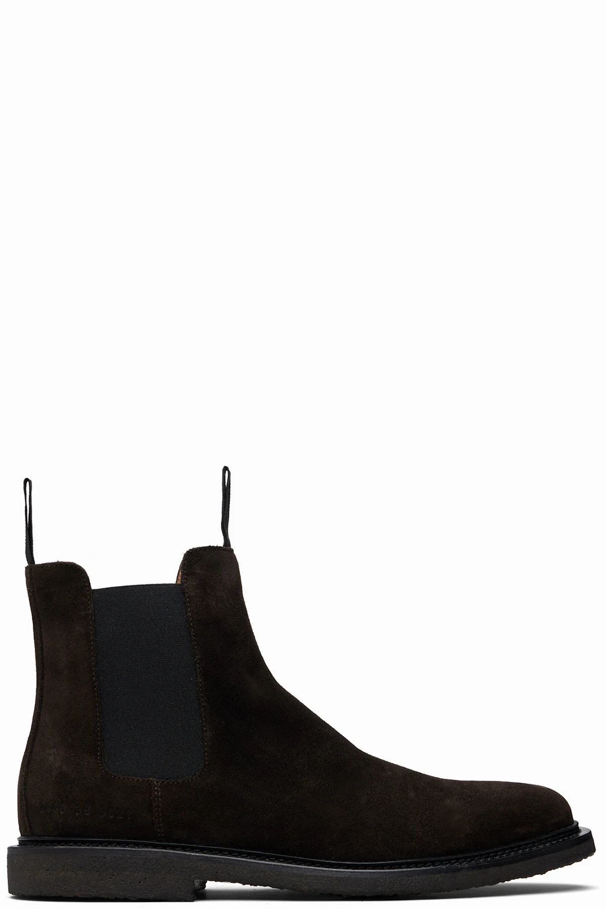 Brown Waxed Suede Chelsea Boots