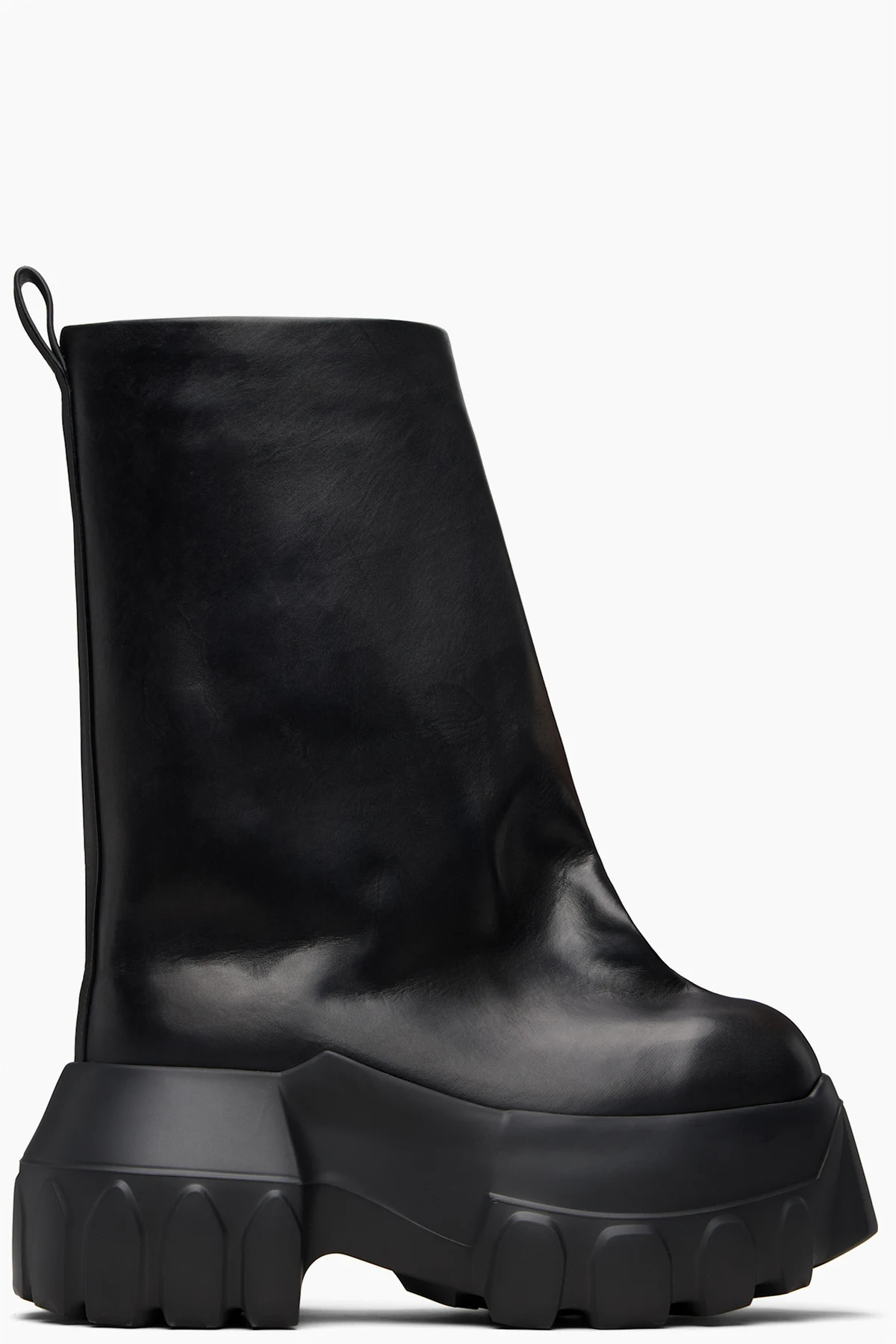 Black Temple Flared Mega Tractor Boots