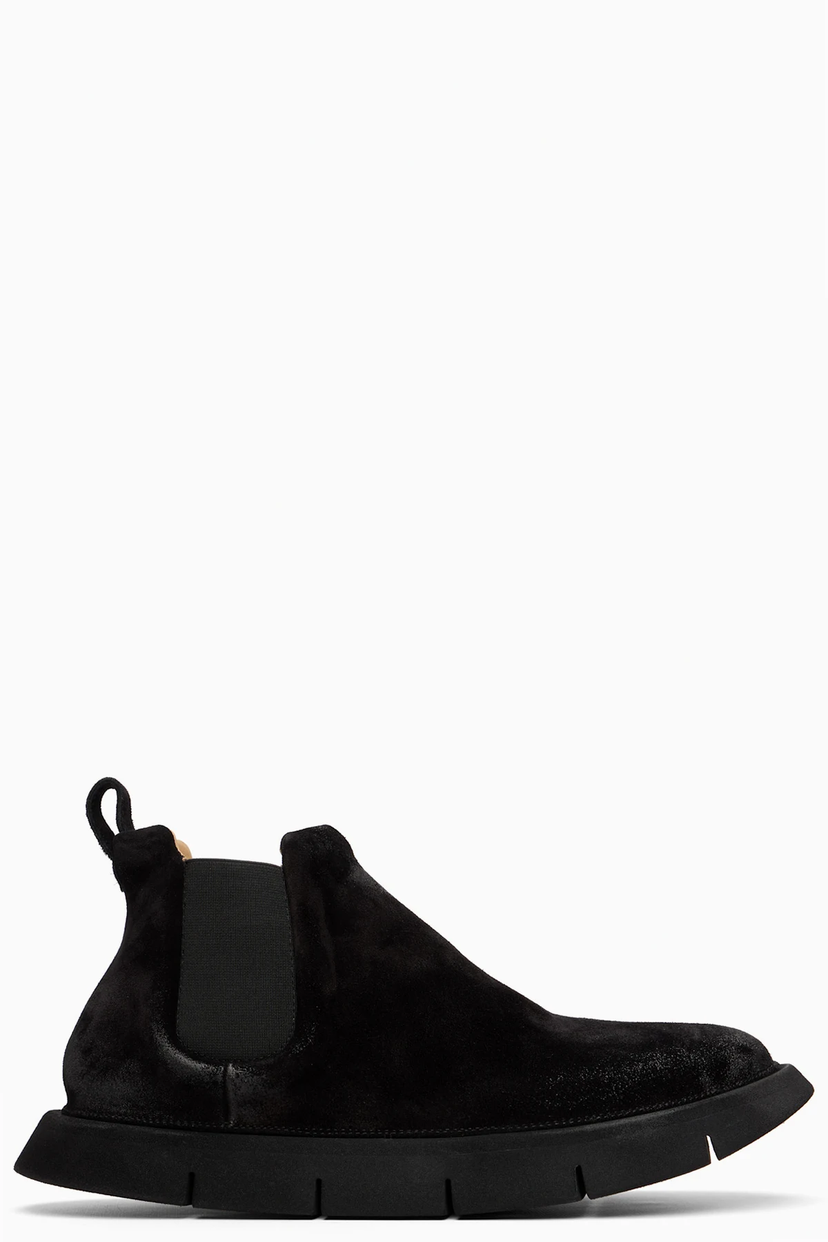 Black Intagliata Leather Chelsea Boots