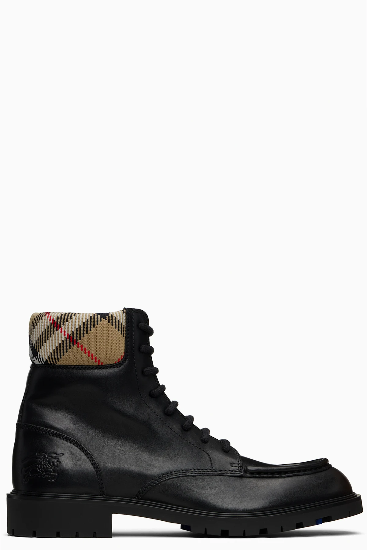Black Leather Rogue Combat Boots