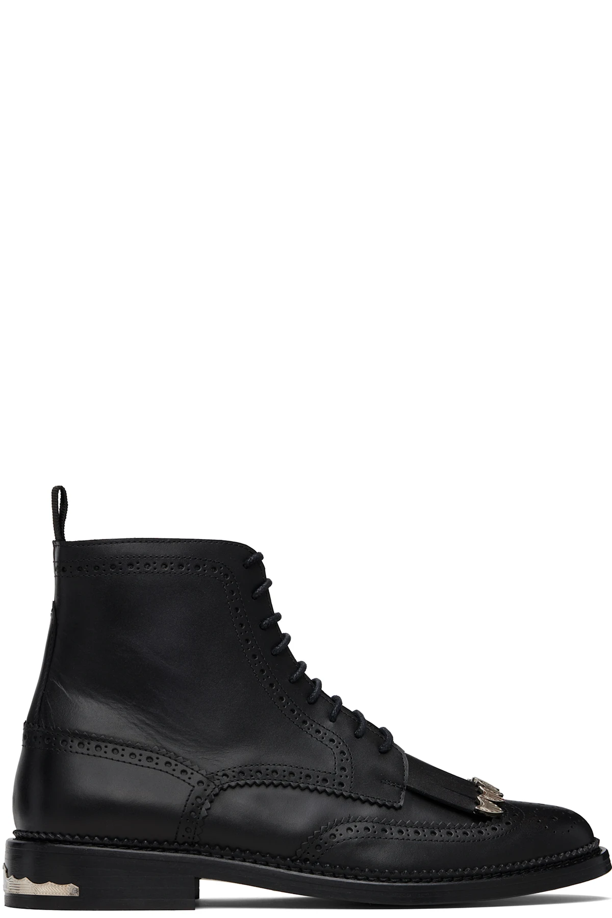 SSENSE Exclusive Black Leather Boots