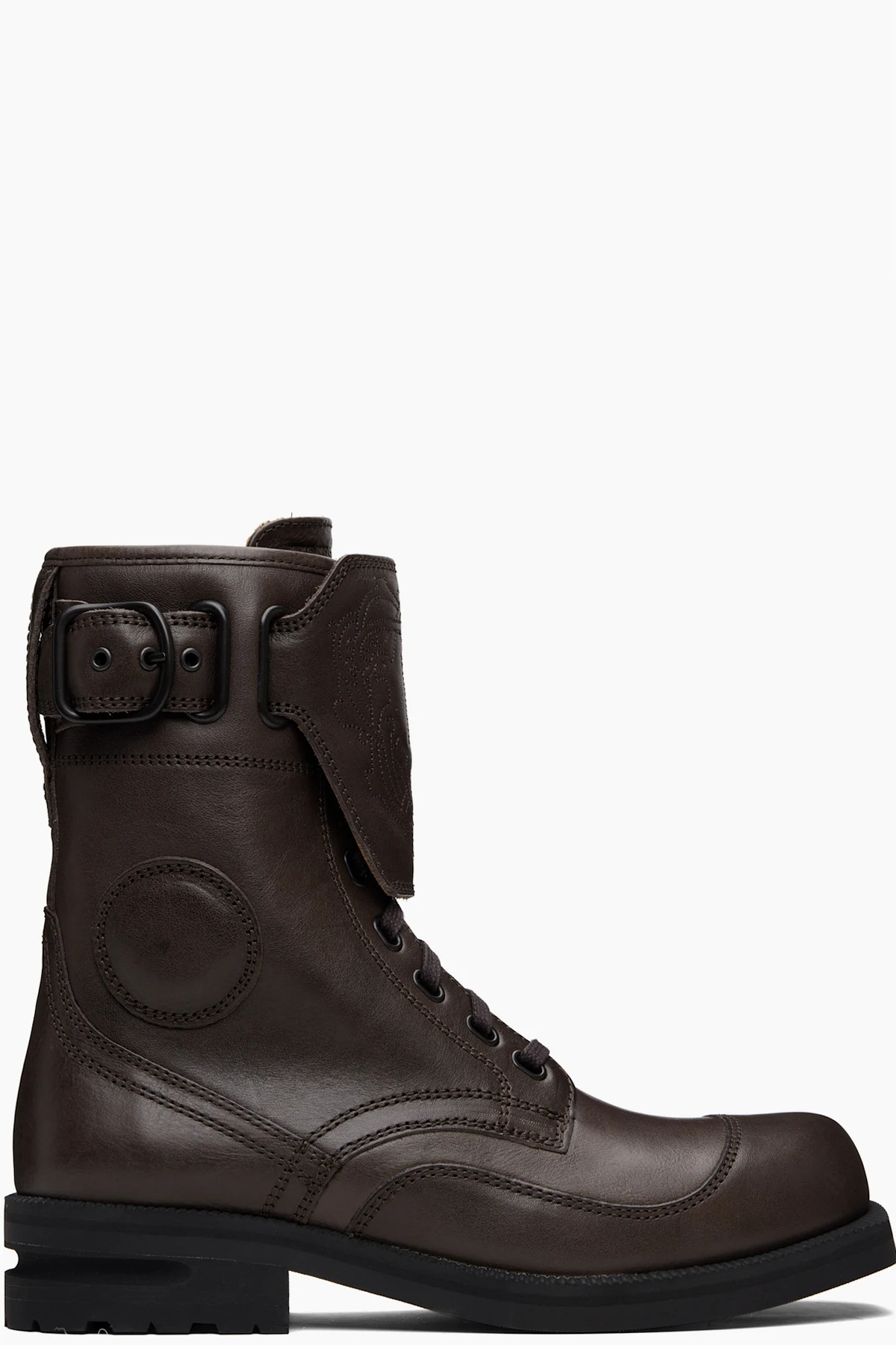 Brown Fitz Military Boots