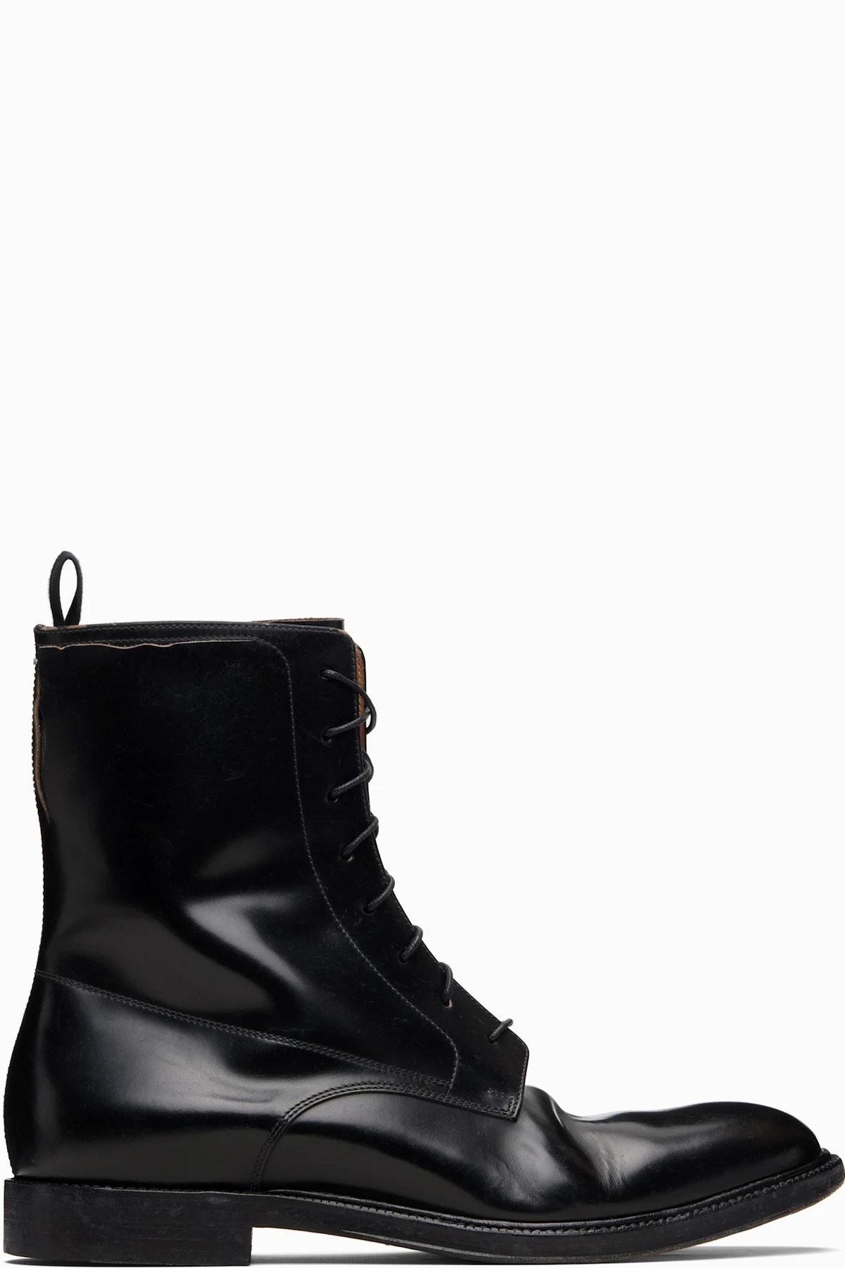 Black Loved To Death Lace-Up Boots