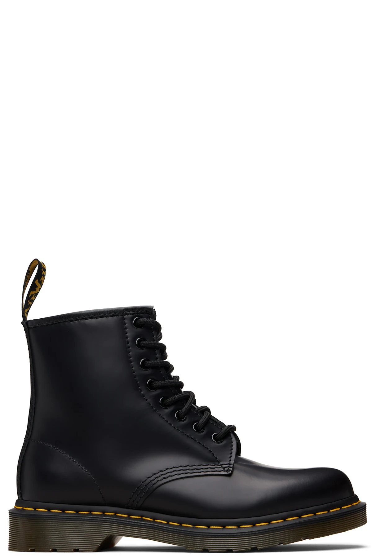Black 1460 Smooth Leather Lace Up Boots