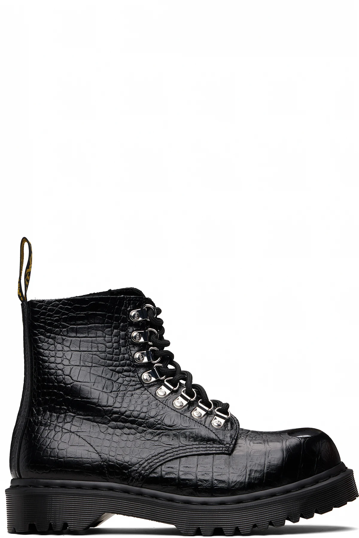 Black 1460 Pascal Bex Steel Toe Leather Boots