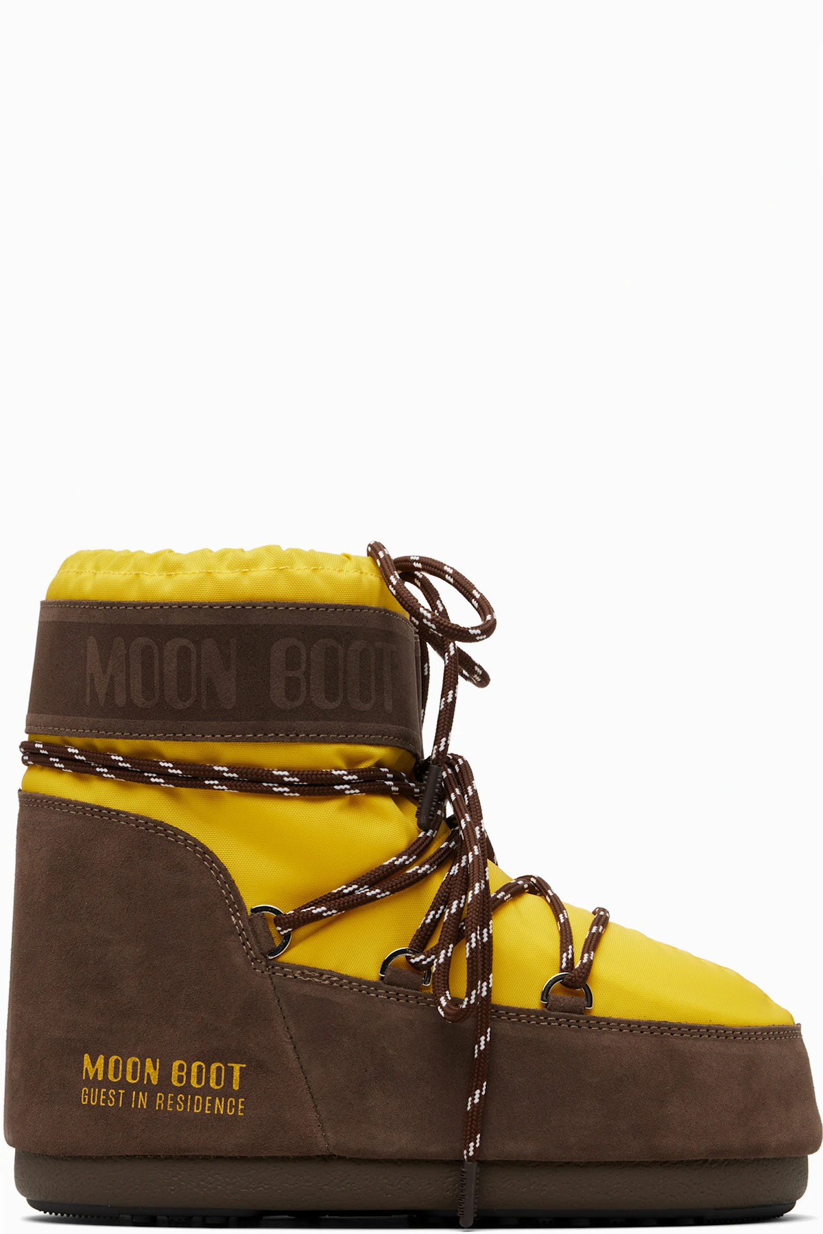 Yellow & Brown Moon Boot Edition Icon Low Nylon Boots