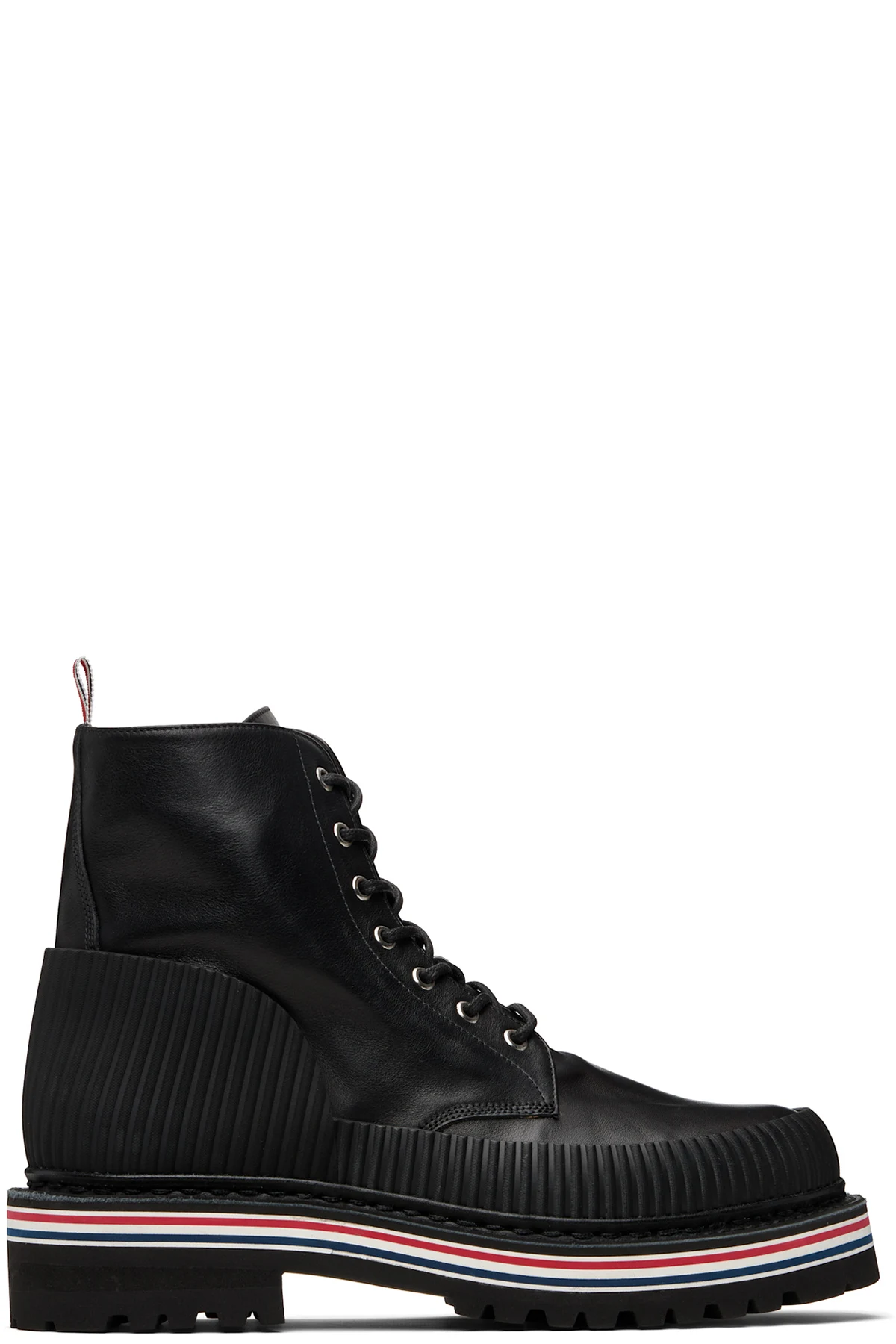 Black Vitello Calf Hiking Sole All Terrain Boots