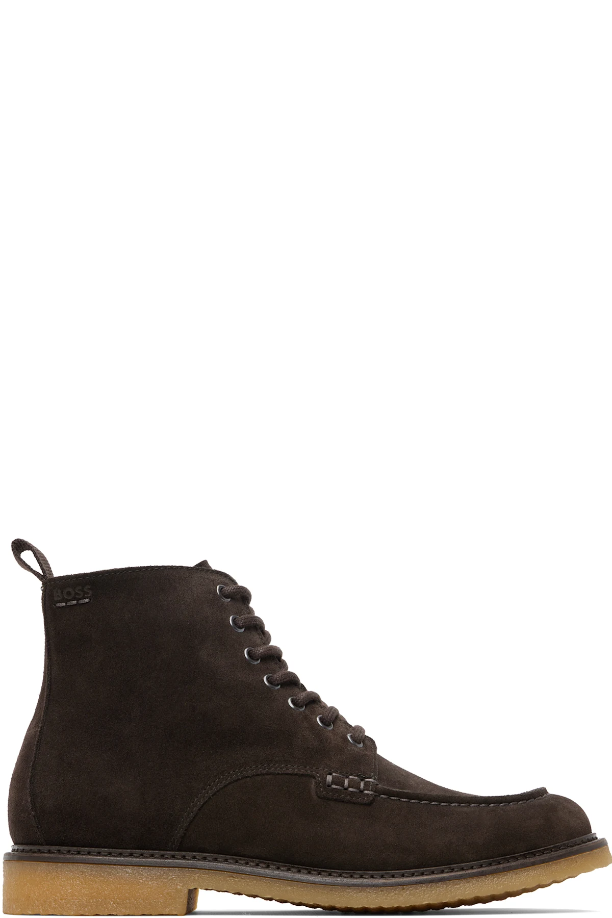 Brown Suede Half Boots