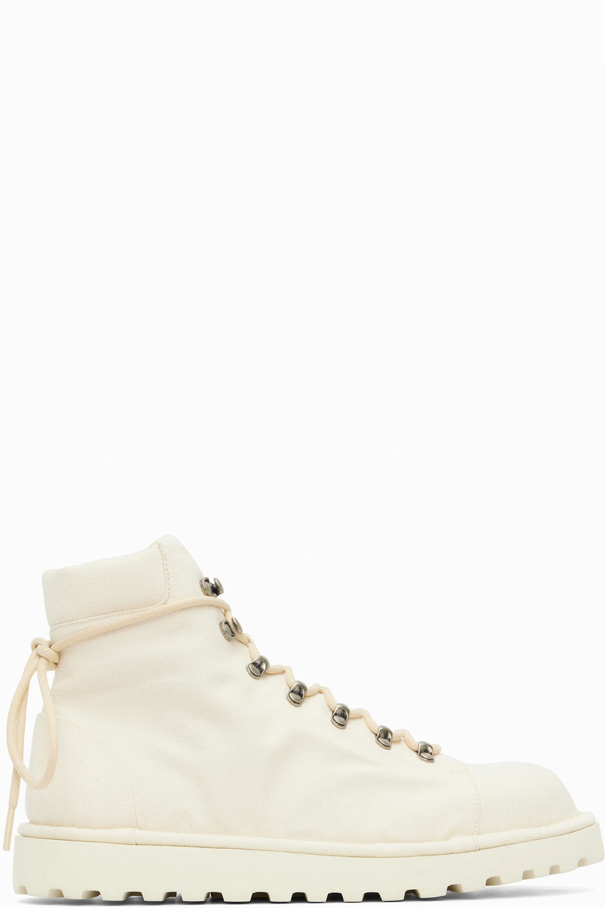 White Pallottola Crepping Ankle Boots