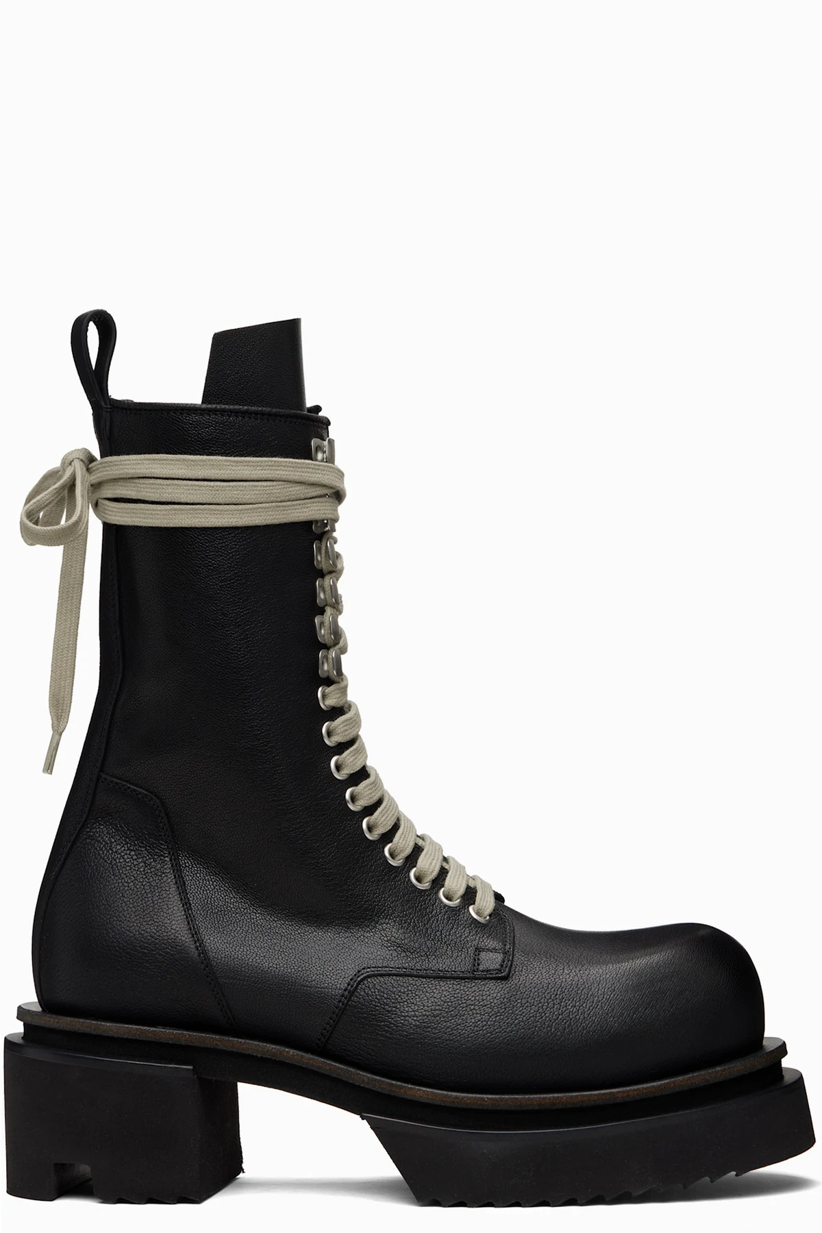 Black Temple Laceup Bogun Boots