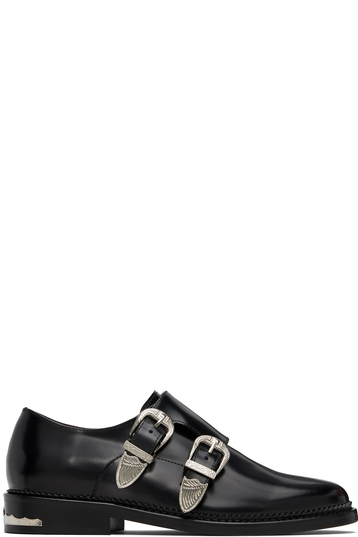 Black Double Monkstraps