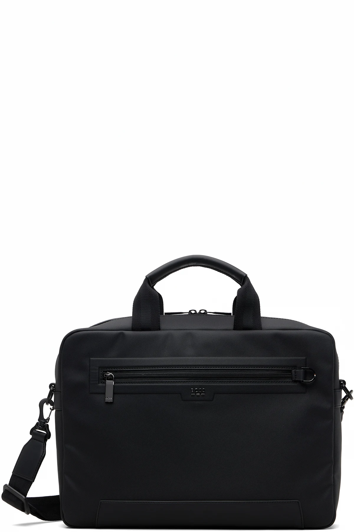 Black Logo Flag Document Briefcase
