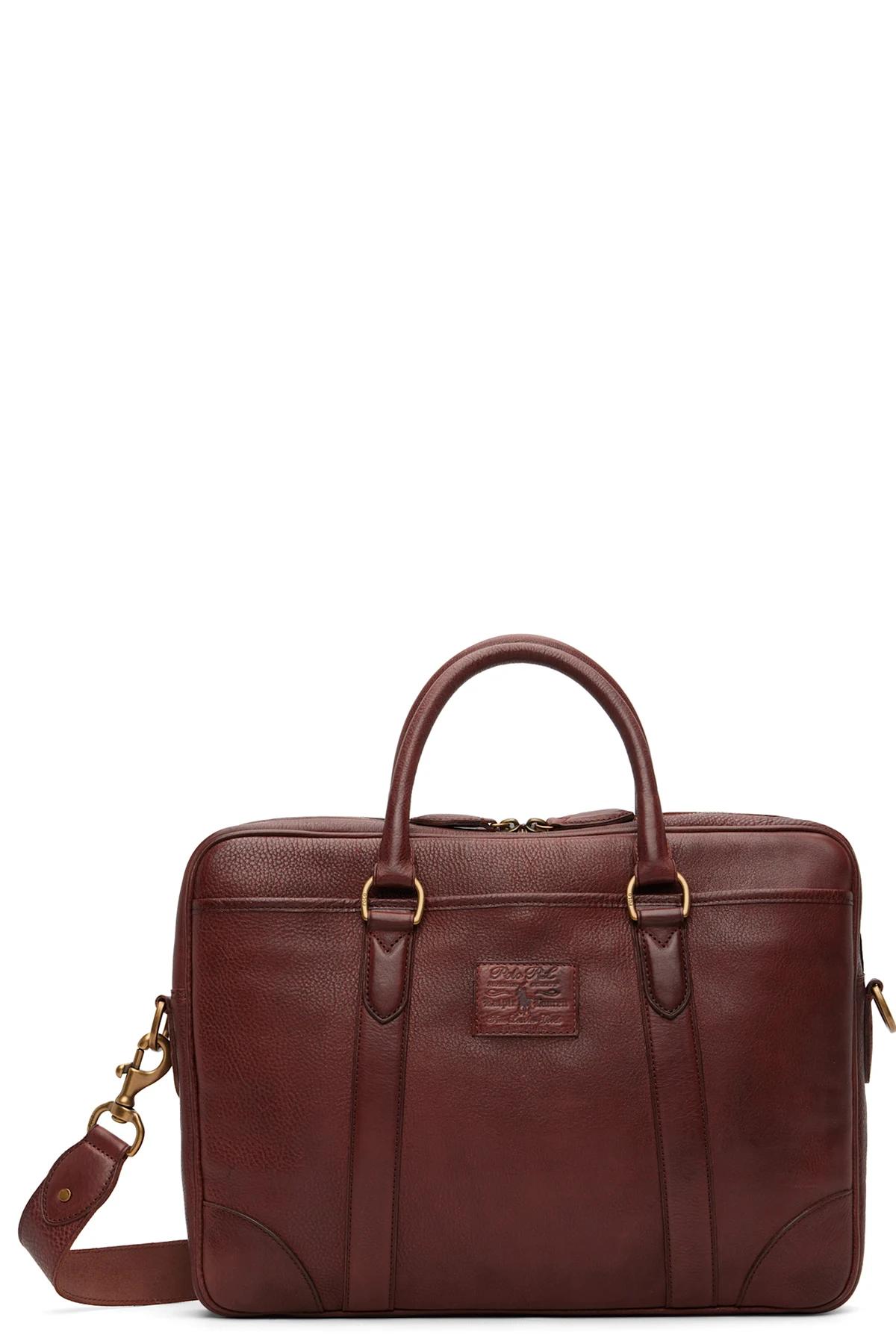 Brown Heritage Leather Messenger Bag