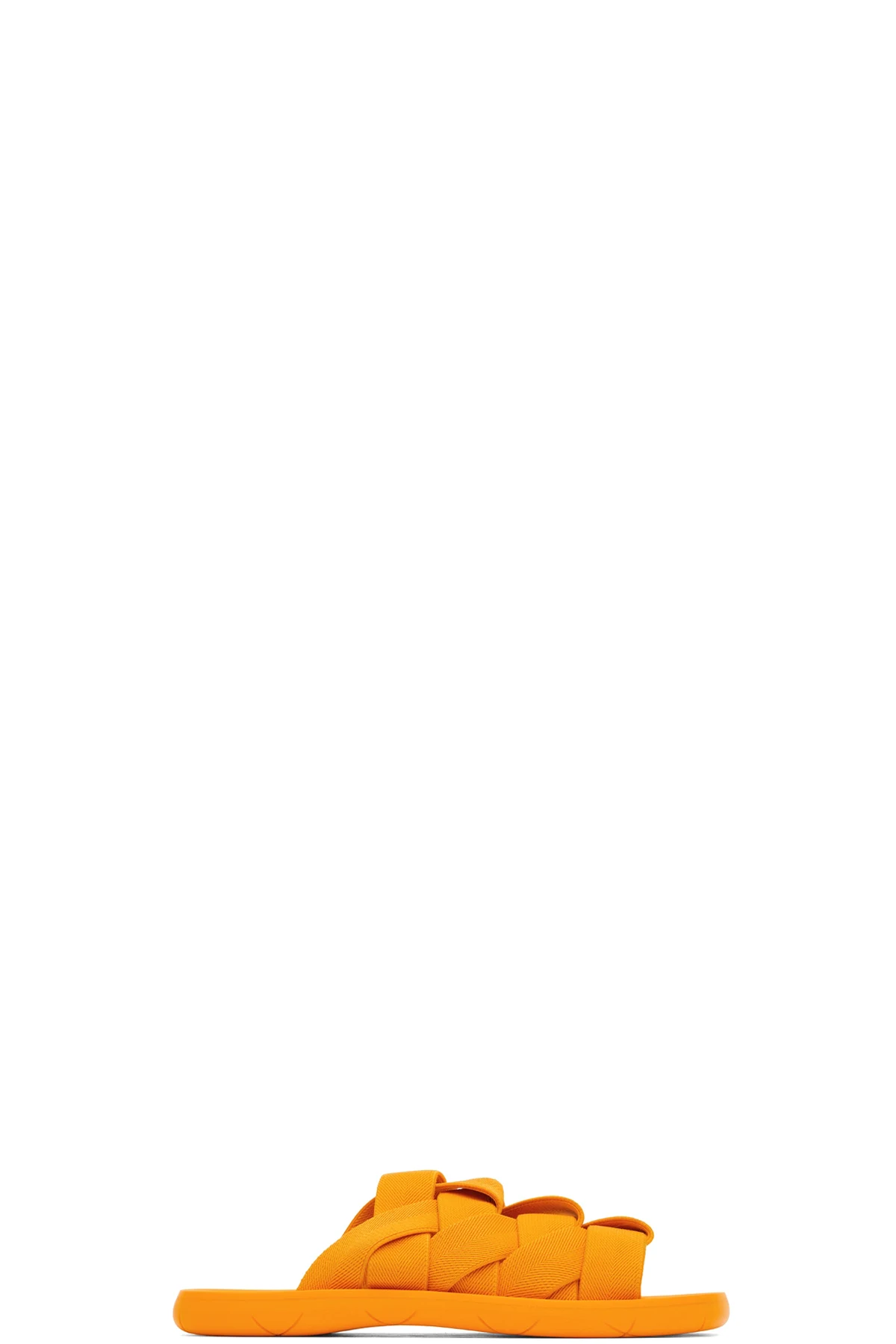 Orange Intrecciato Slides