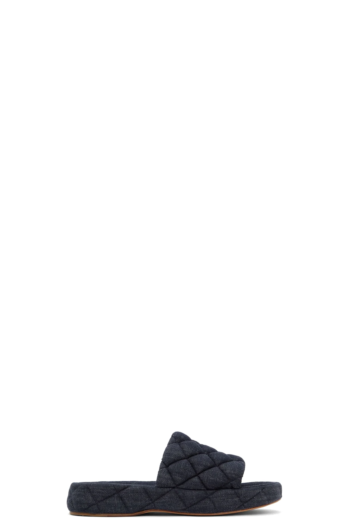 Indigo Mattelassé Denim Sandals