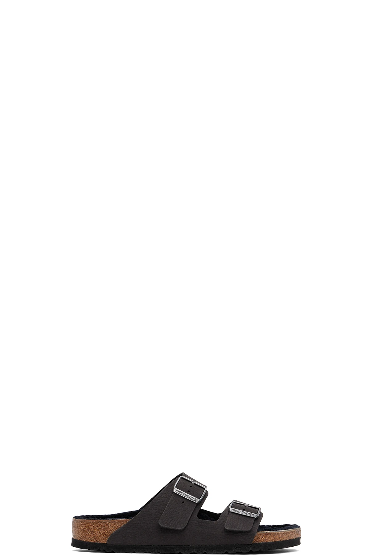 Black Regular Arizona Shearling Sandals