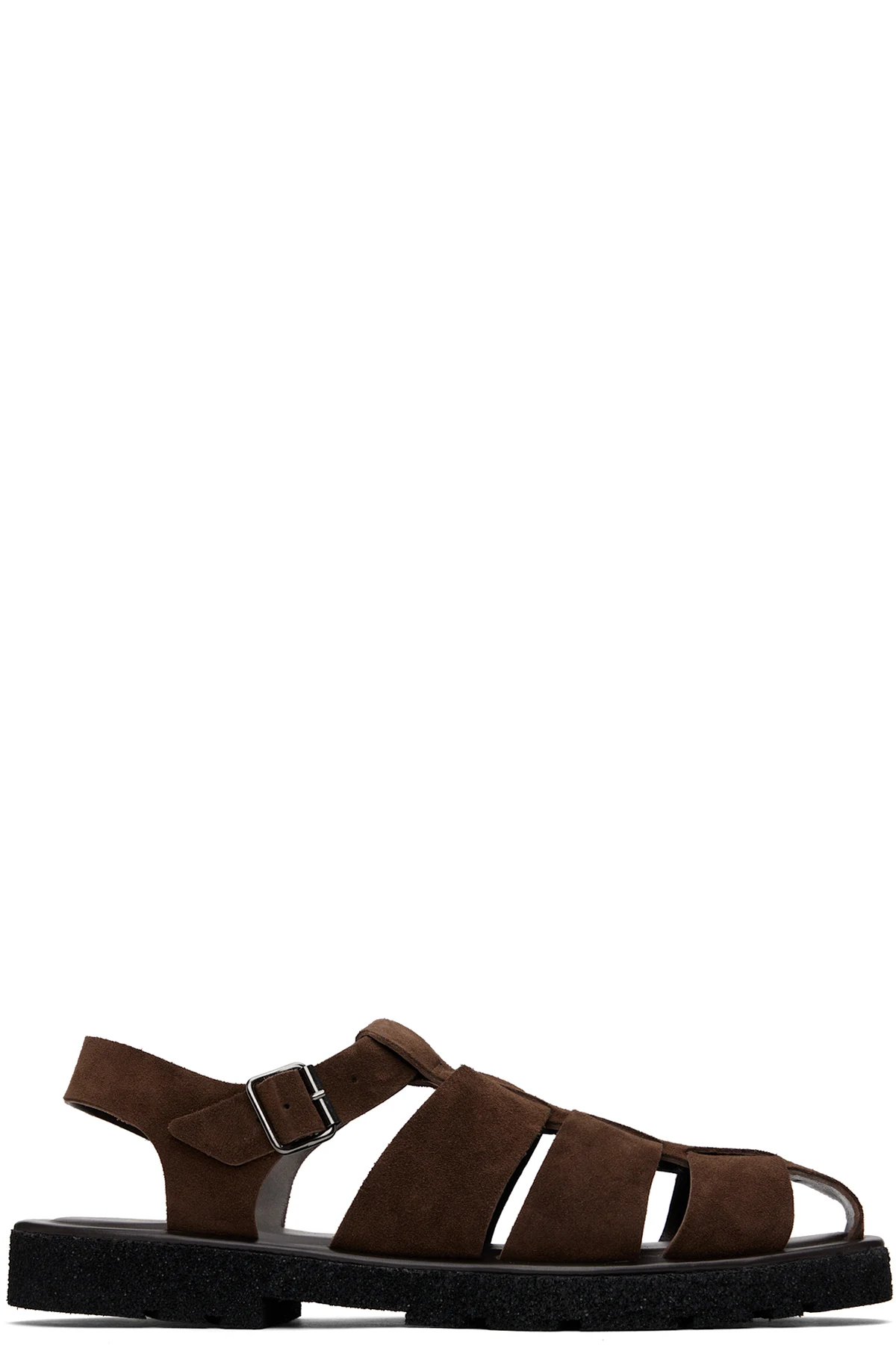 Brown Suede Sandoval Fisherman Sandals