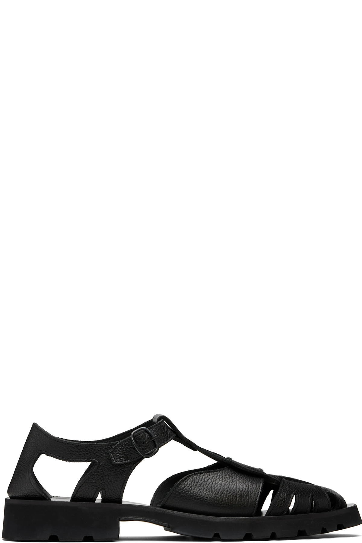 Black Pesca Sport Grainy Sandals