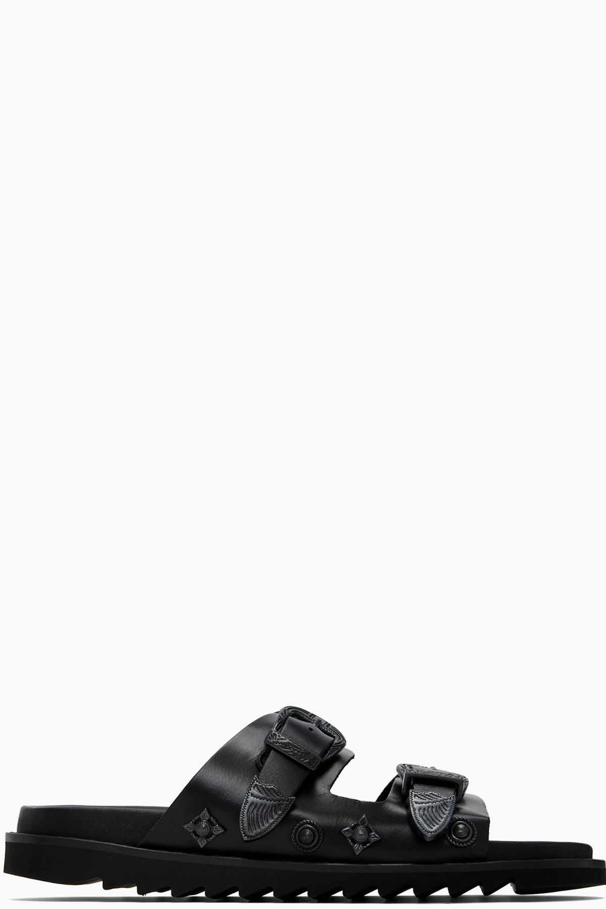 SSENSE Exclusive Black Buckle Sandals