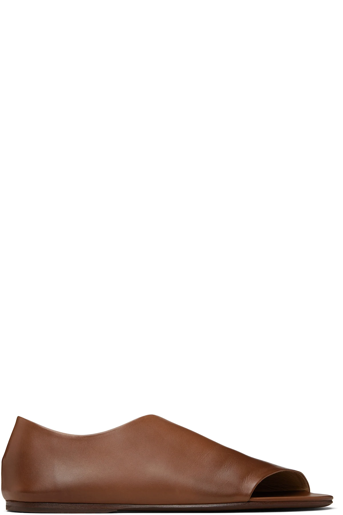 Brown Arsella Slip-on Sandals