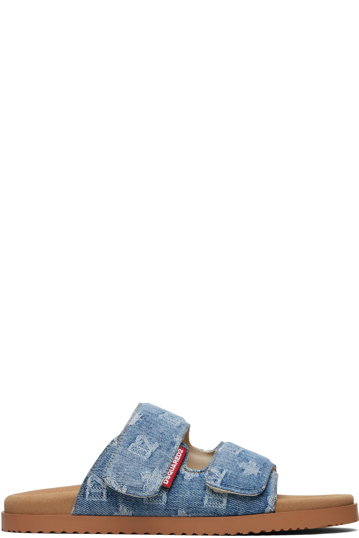 Blue D2 Monogram Sandals