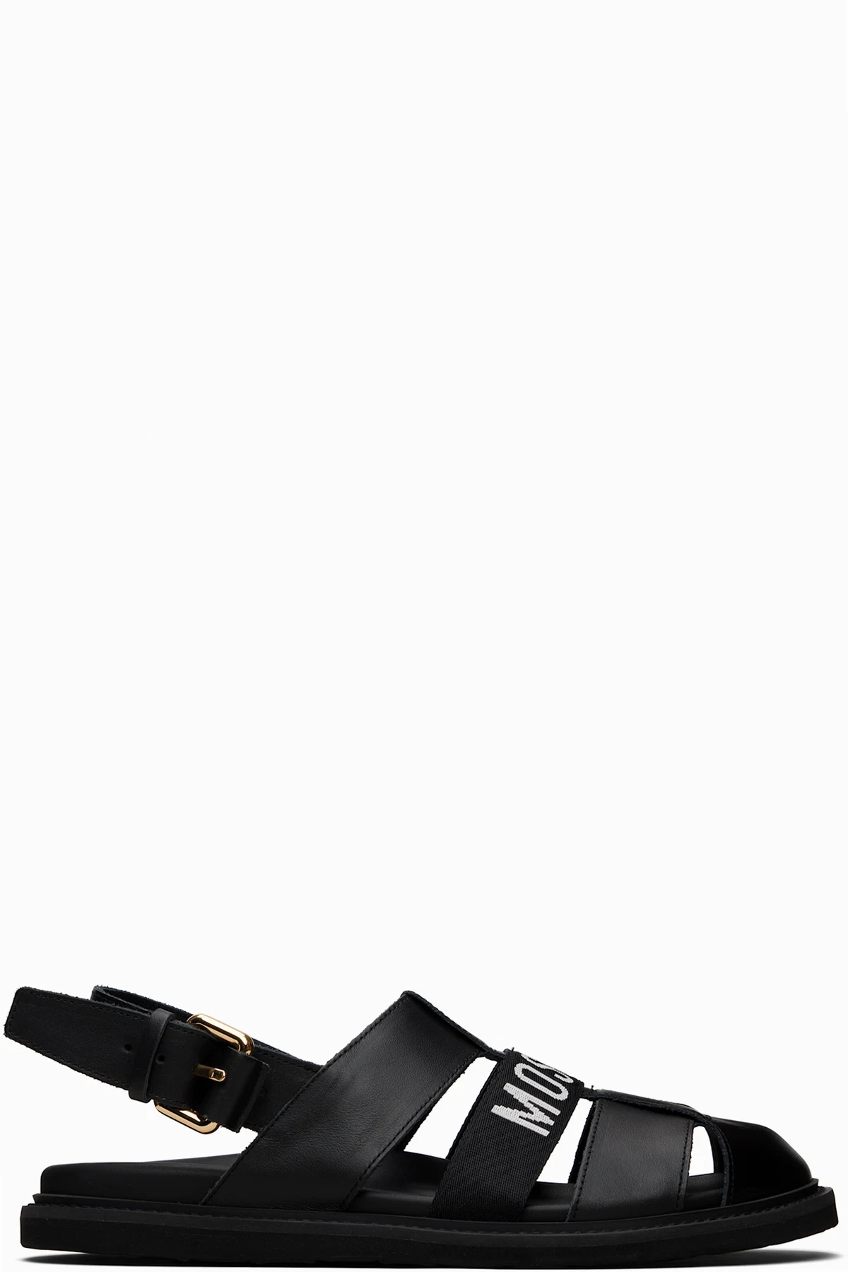 Black Calfskin Sandals