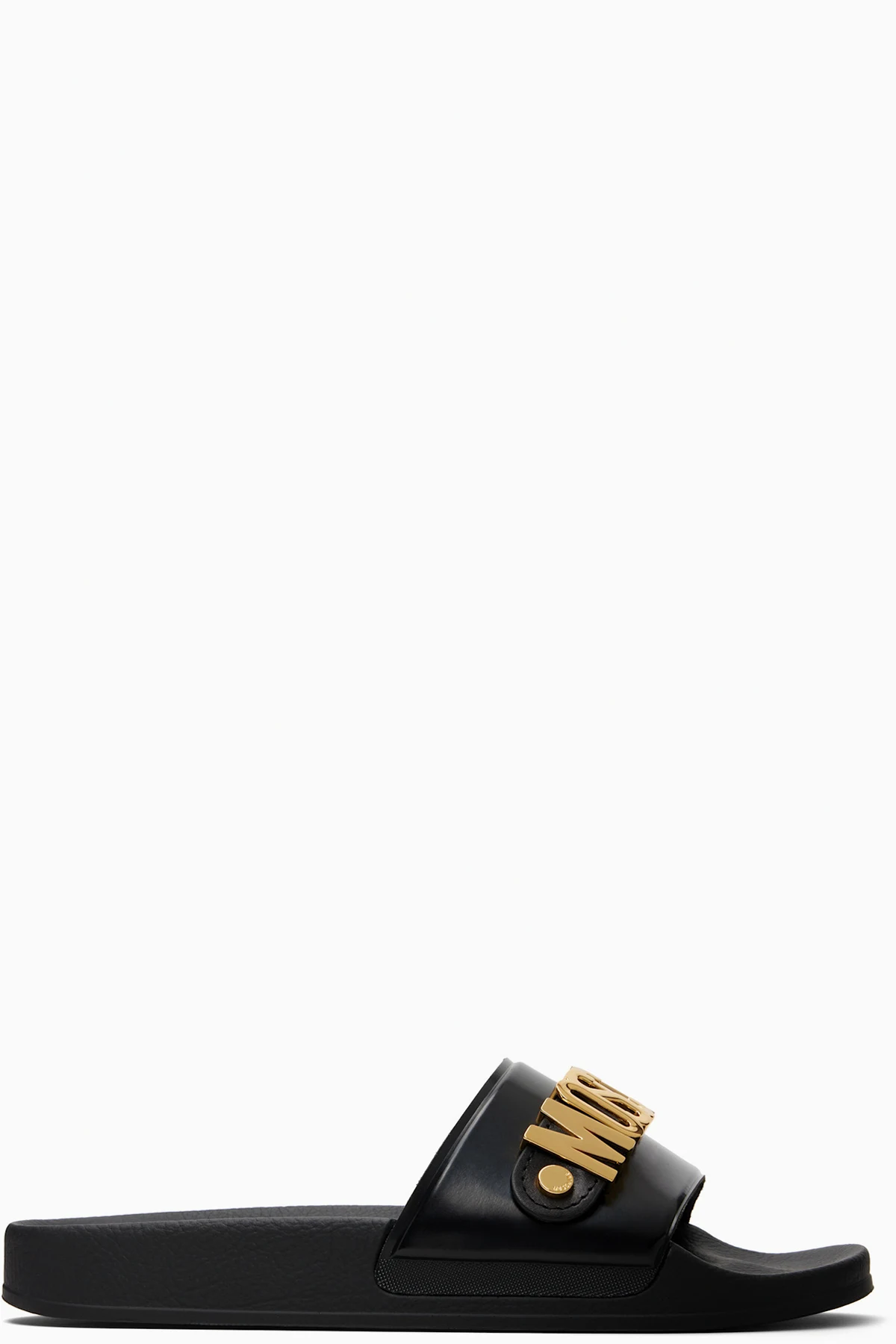 Black Lettering Logo Pool Slides