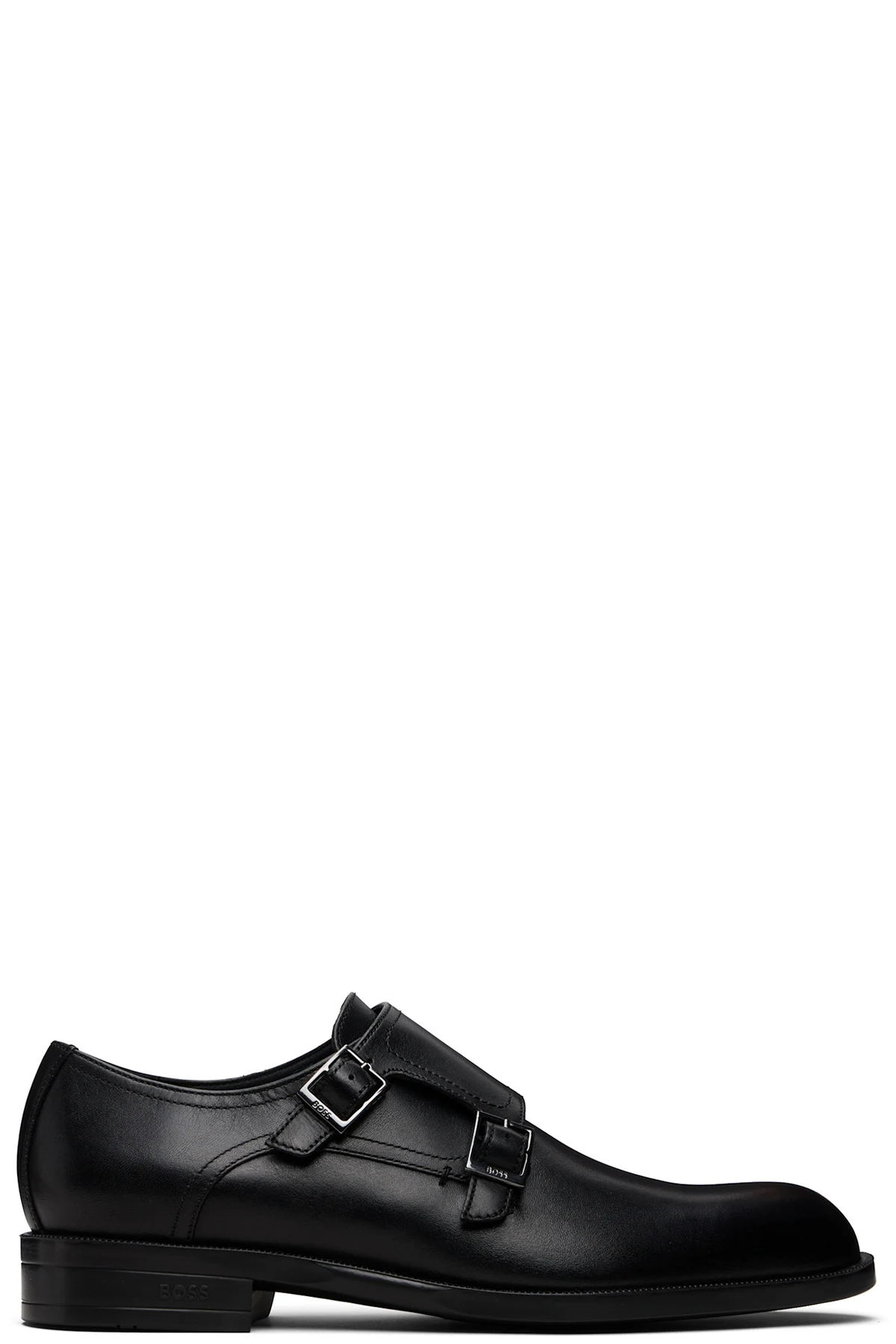 Black Leather Monkstraps