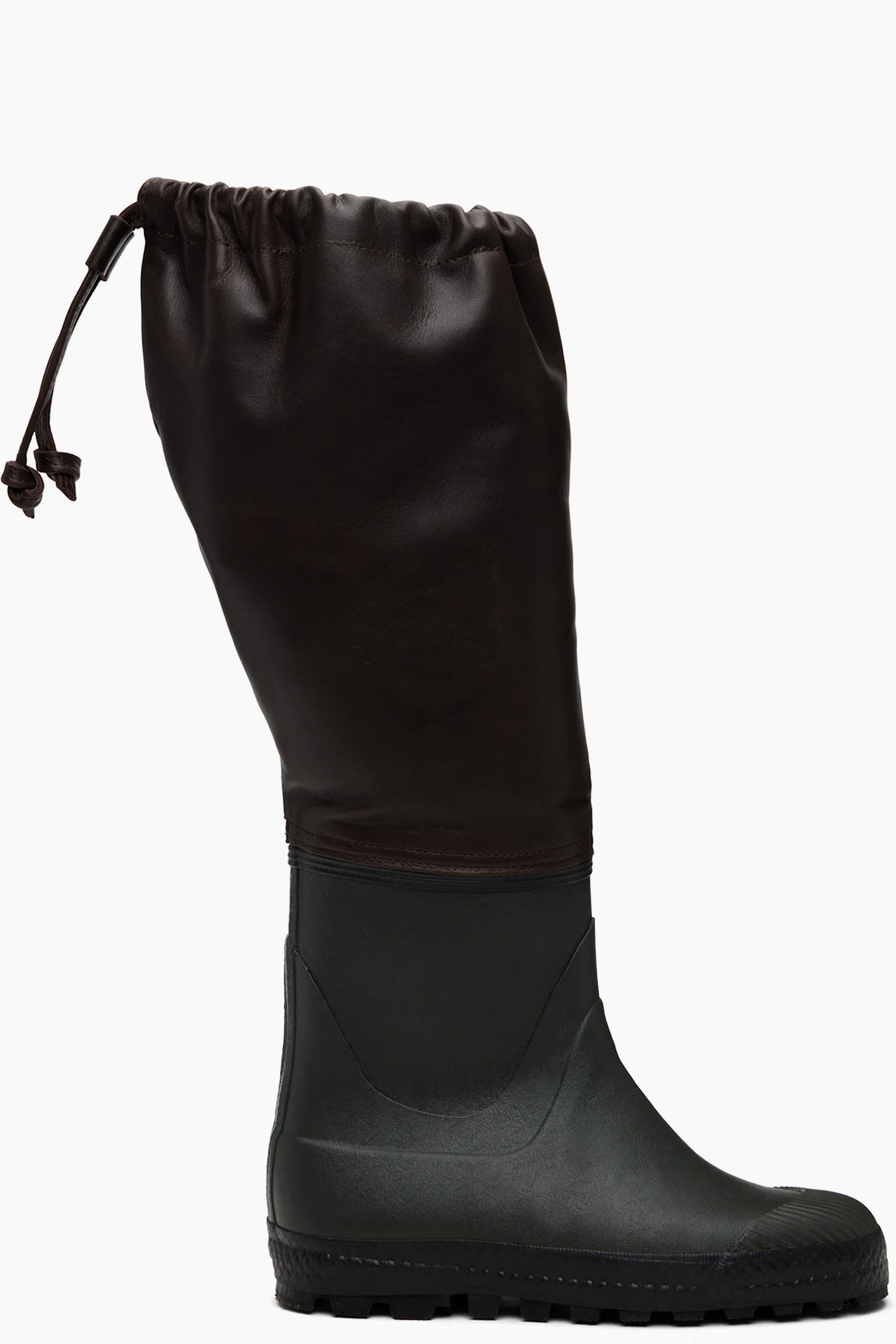 SSENSE Exclusive Brown Farmer Rain Boots