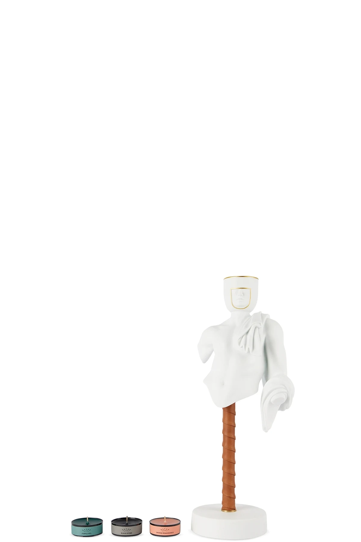 White 'L'Amante' Candle Set