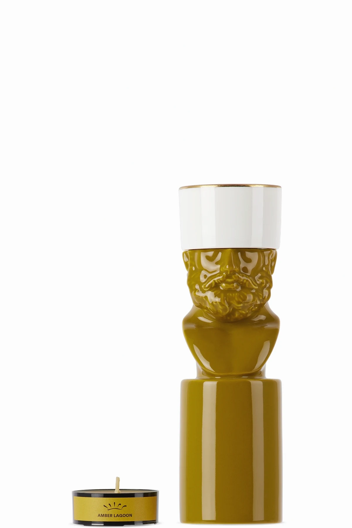 Khaki Il Letterato & Amber Lagoon Candelabra