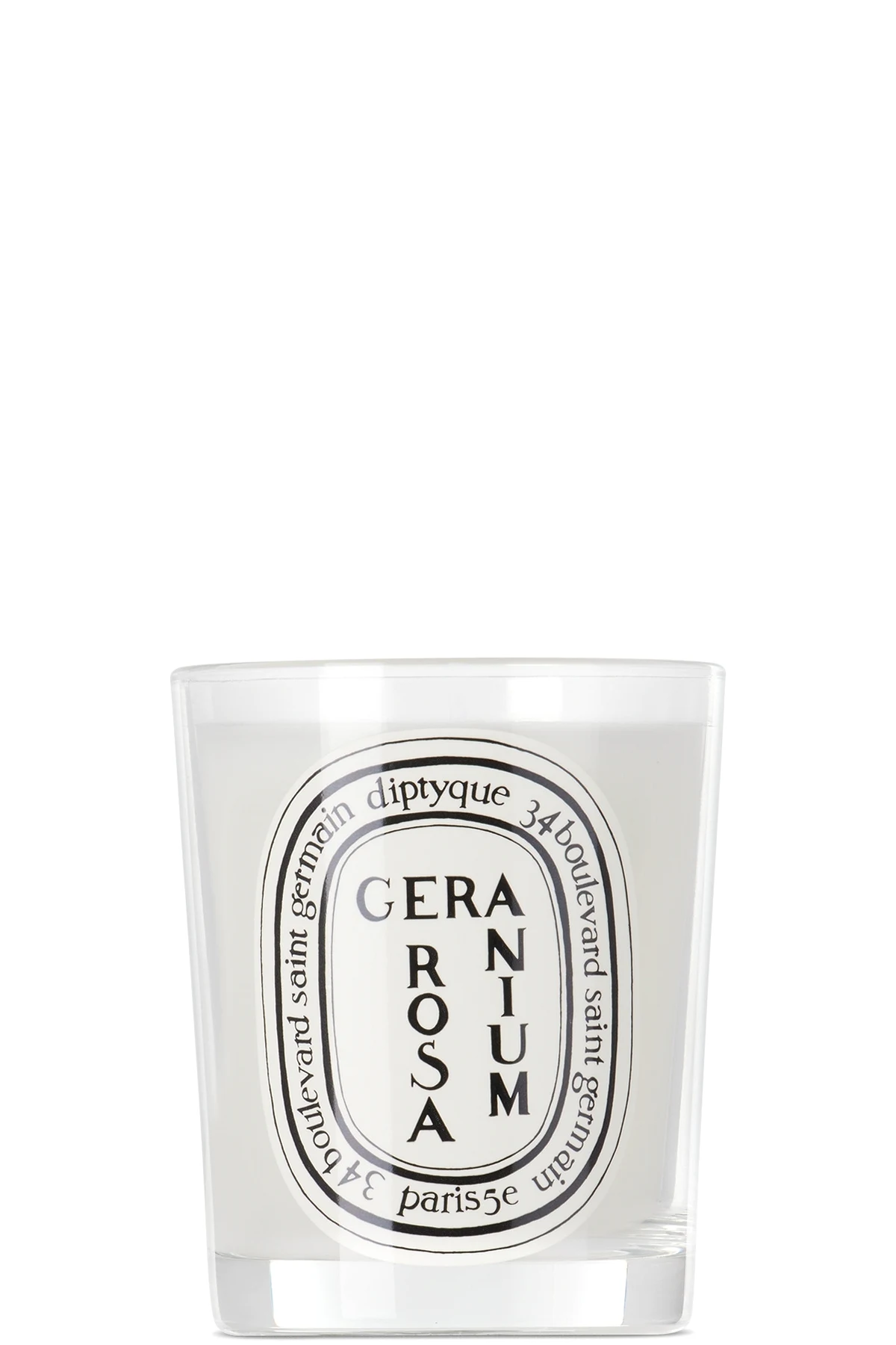 White Geranium Rosa Candle, 190 g
