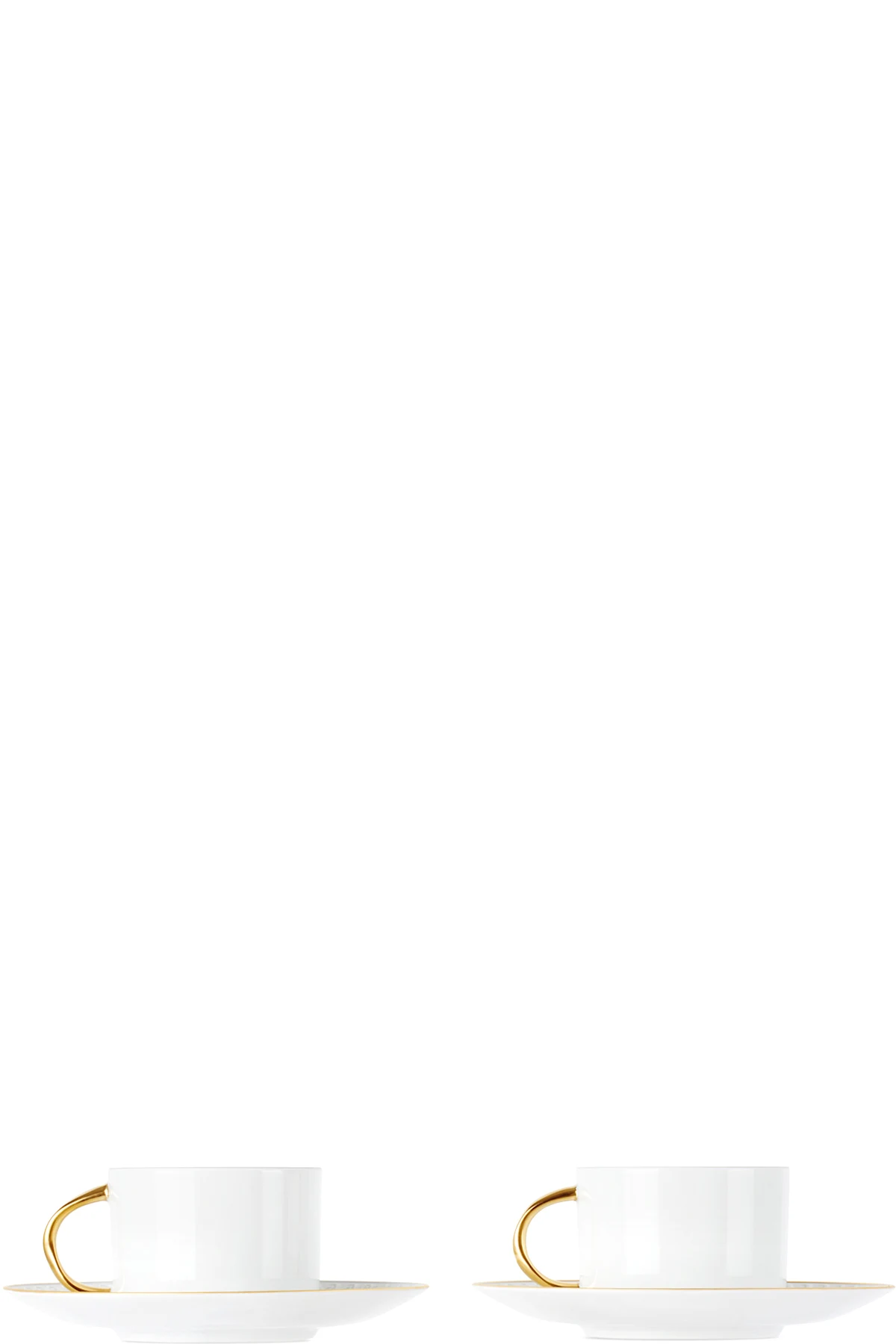 White Neptune Tea Cup & Saucer Set