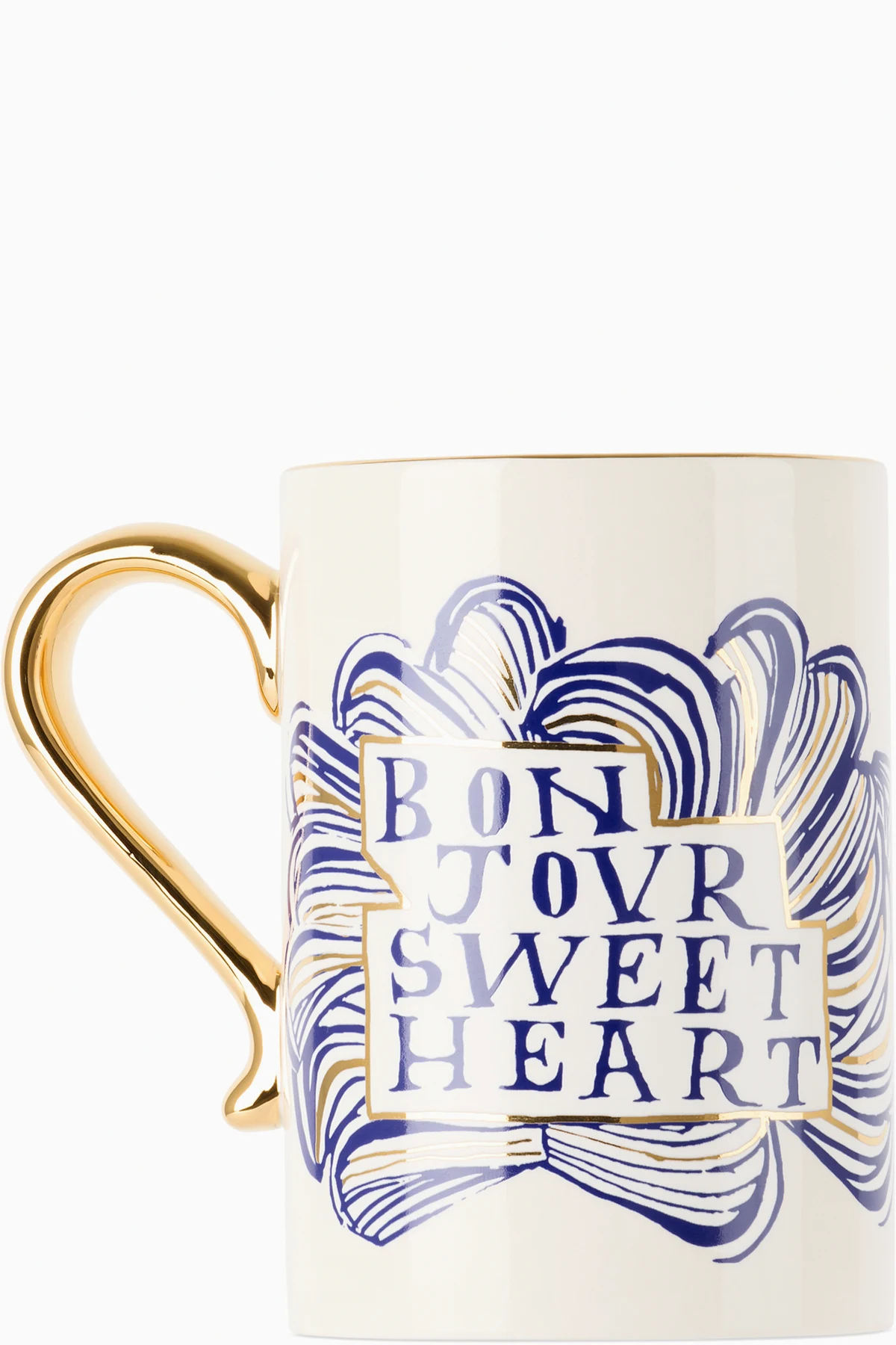 White & Gold Ruan Hoffmann Edition 'Sweetheart' Mug