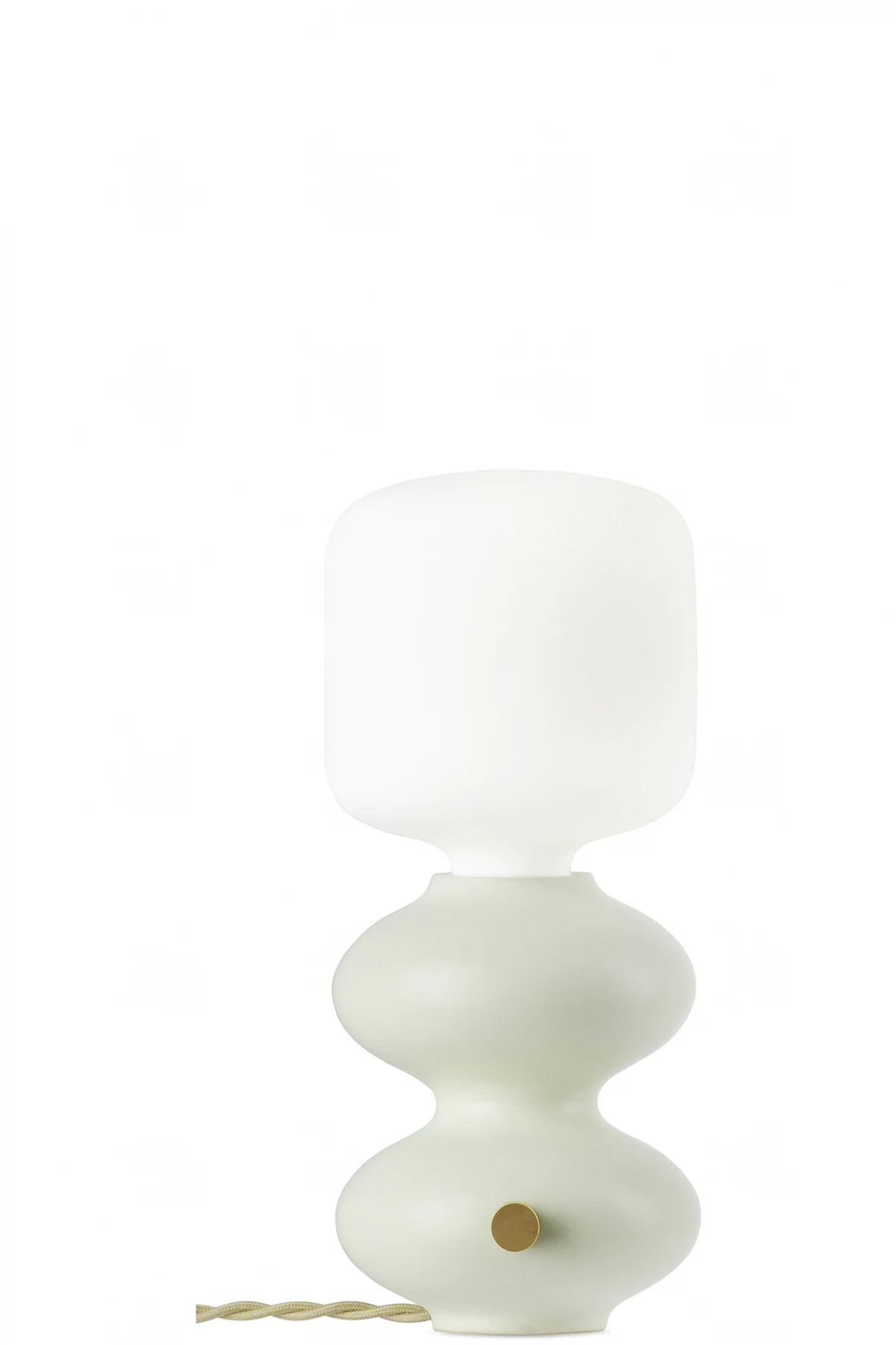White Mini Wave Form Table Lamp