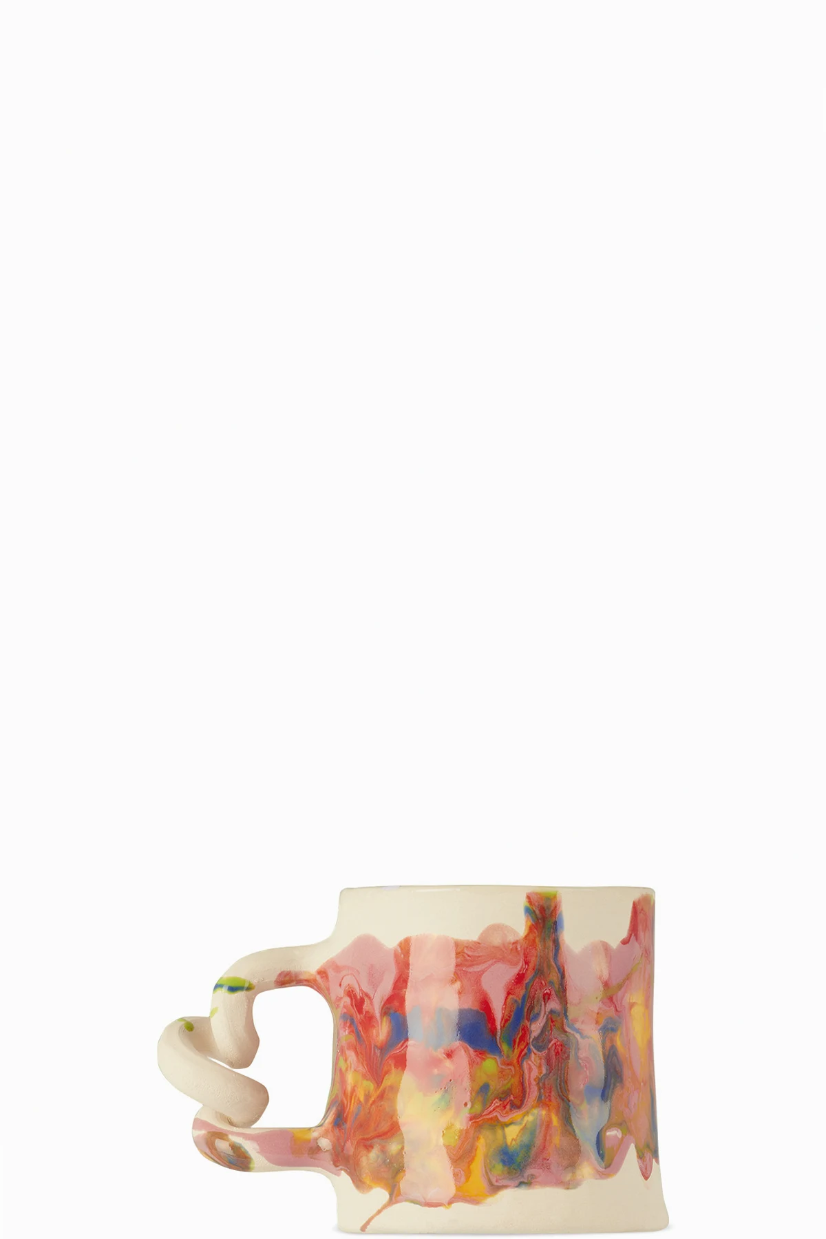 Multicolor Melted Marble Wiggle Mug