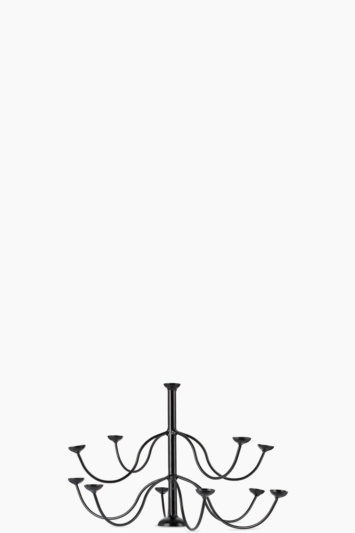 Black Egg Chandelier Centerpiece