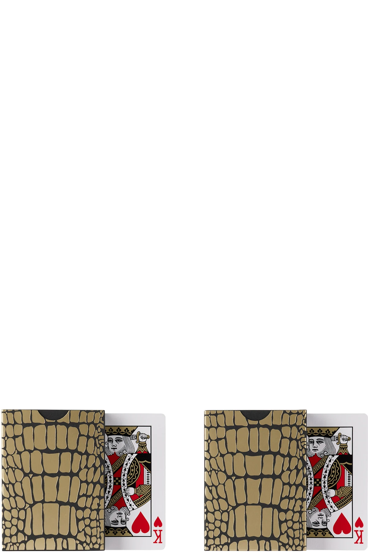 Black Crocodile Playing Cards & Case Set