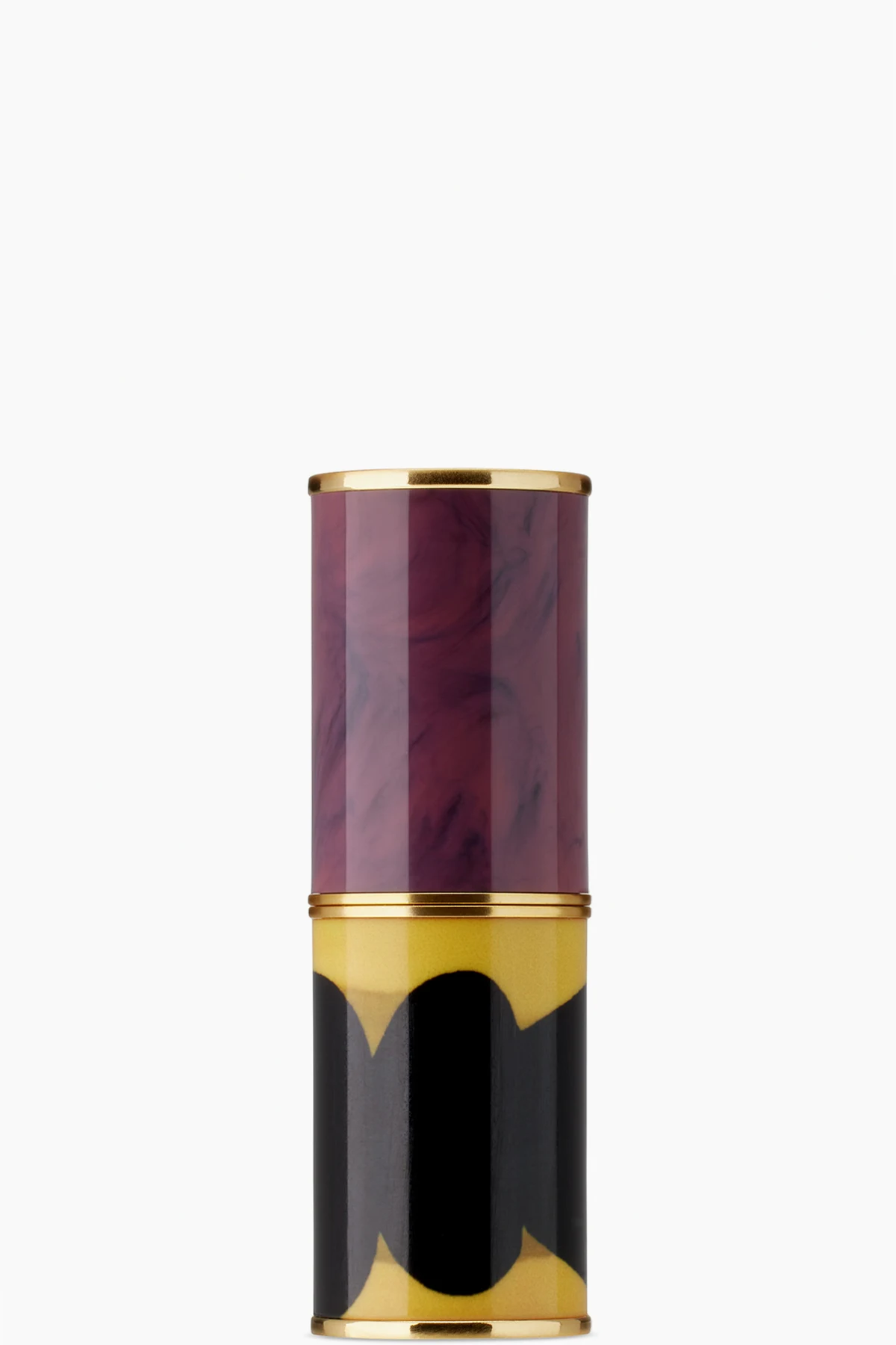 Purple & Yellow Amethyst Shadow Refillable Lipstick Case