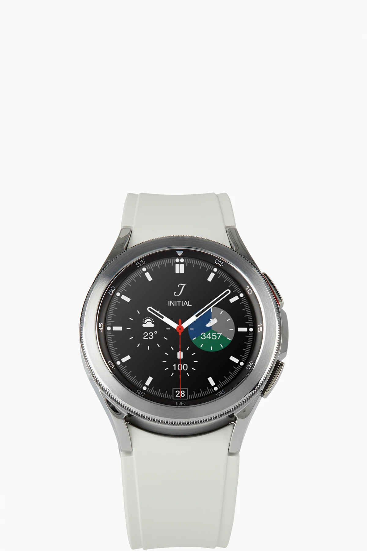 White Galaxy Watch4 Classic Smart Watch, 42 mm