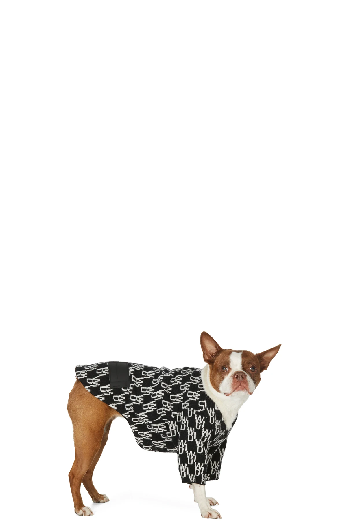 SSENSE Exclusive Black & White Jacquard WD1 Logo Cardigan