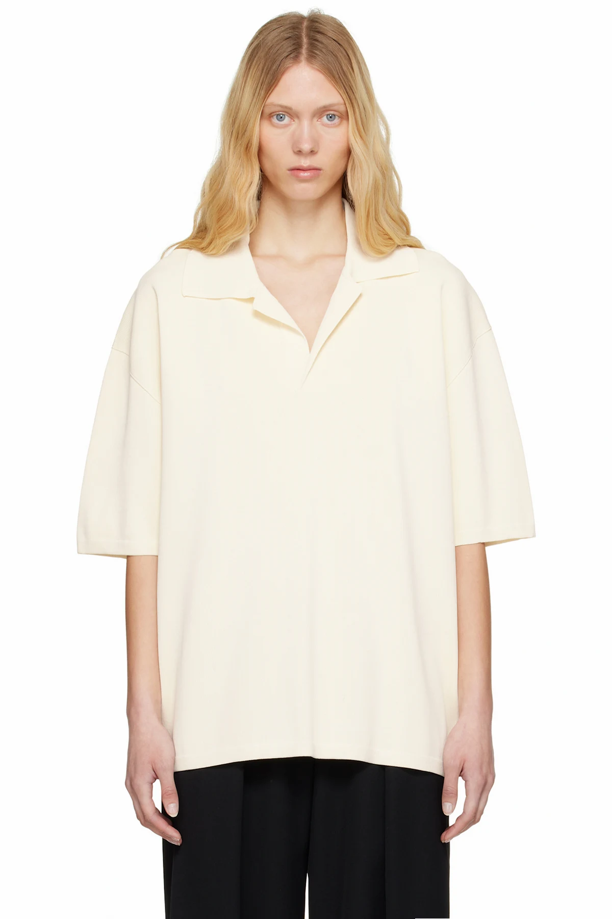 Off-White Short Sleeve Polo