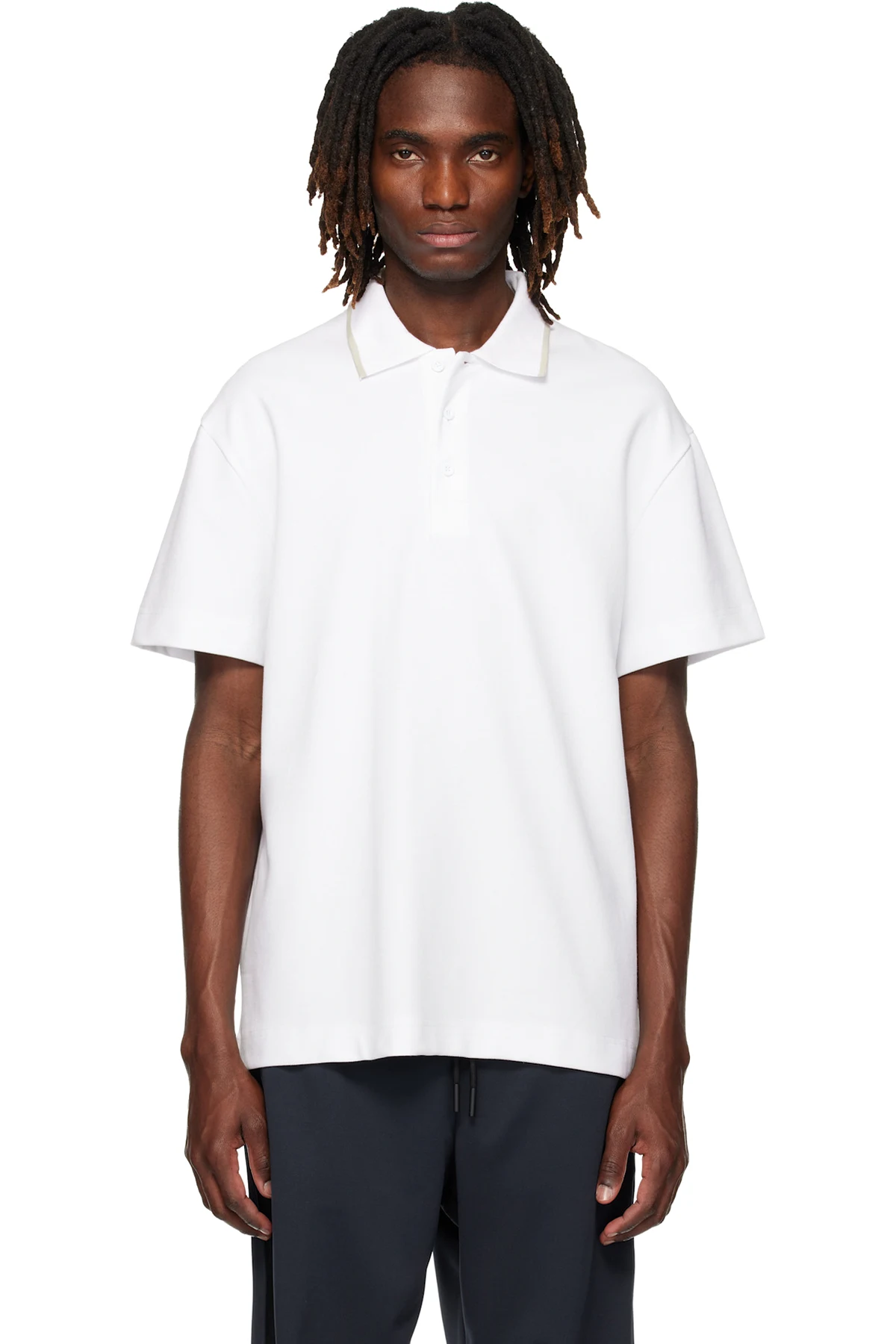 White Courtside Polo