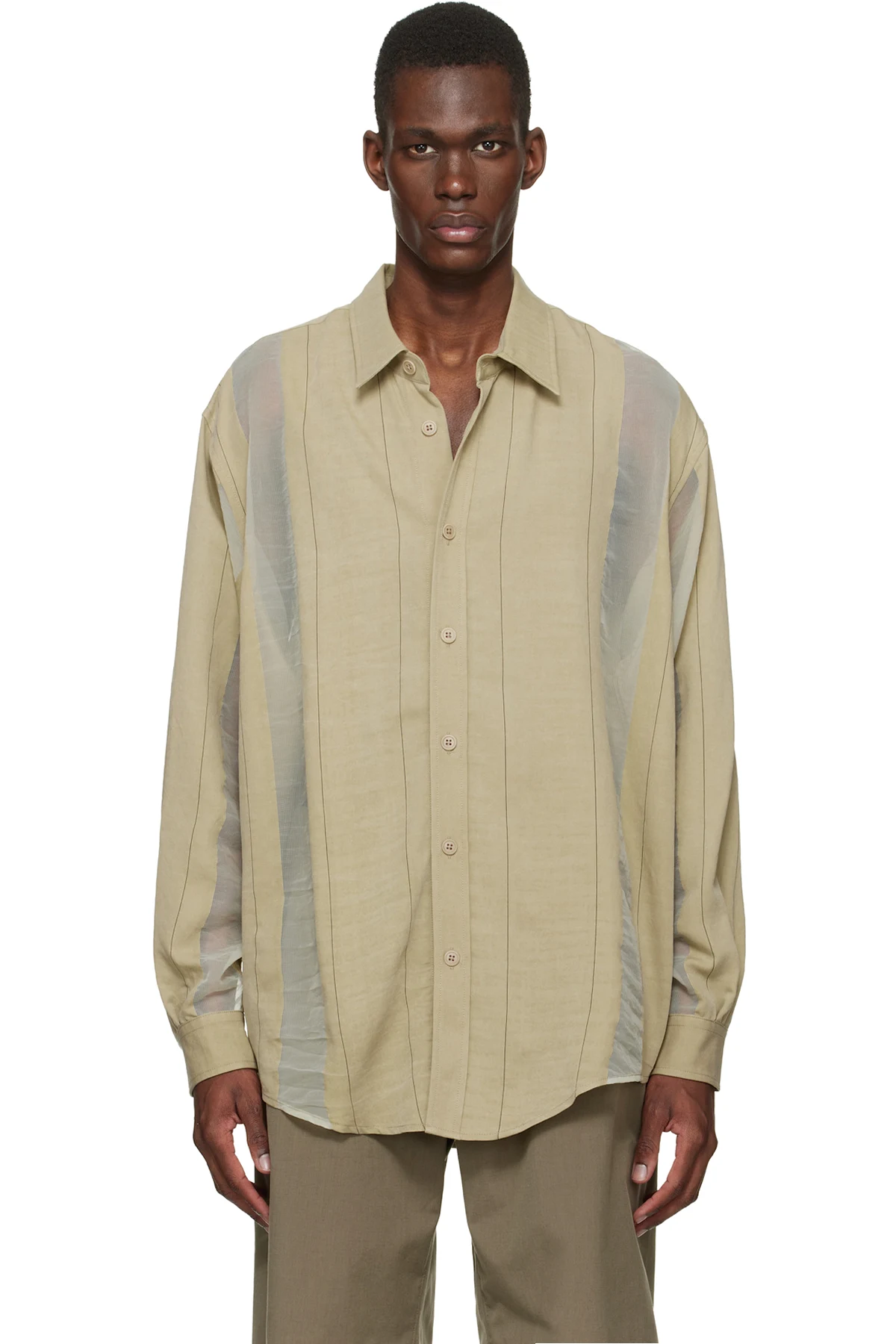 Beige Office Shirt