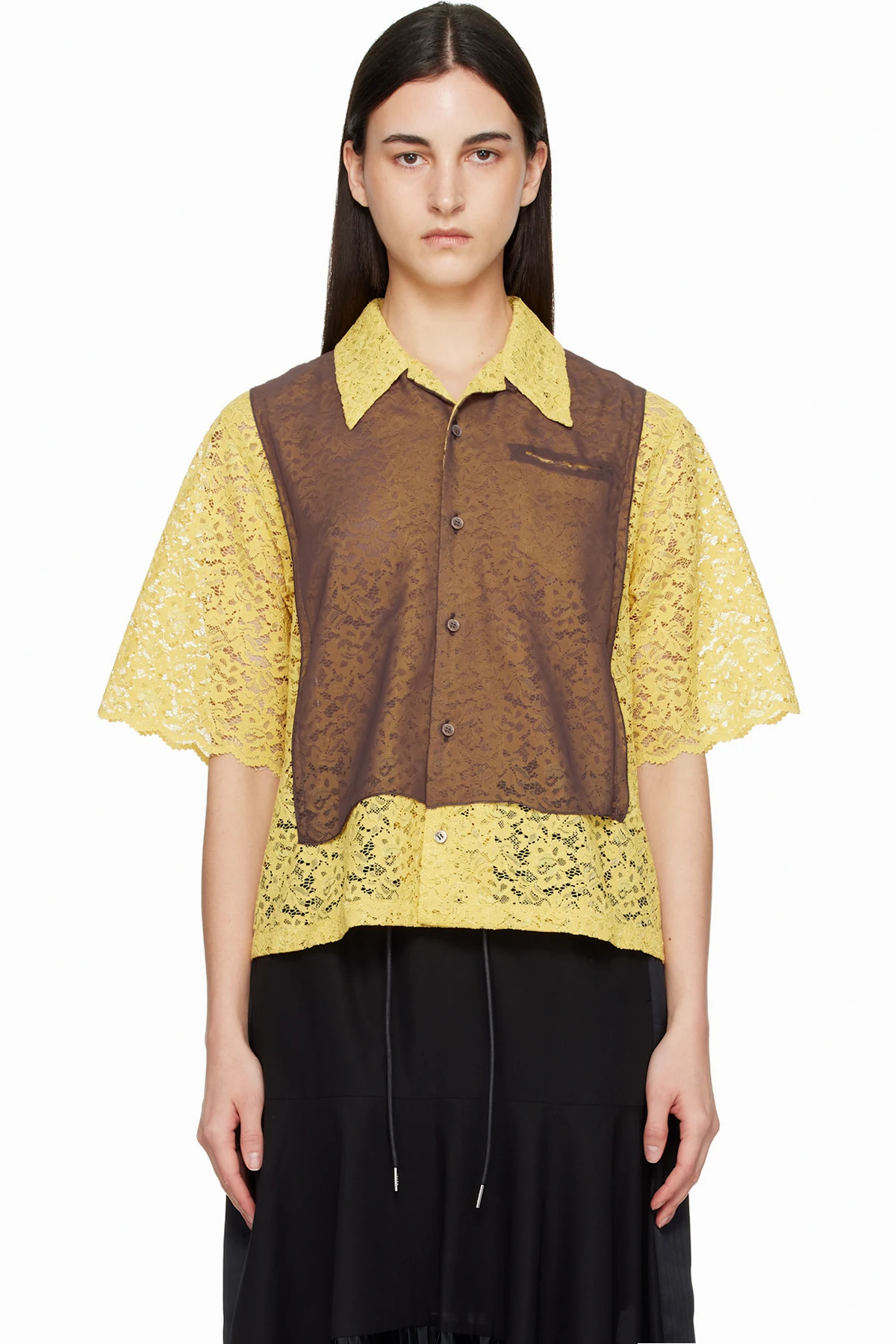 Yellow & Brown UP1F1406 Shirt