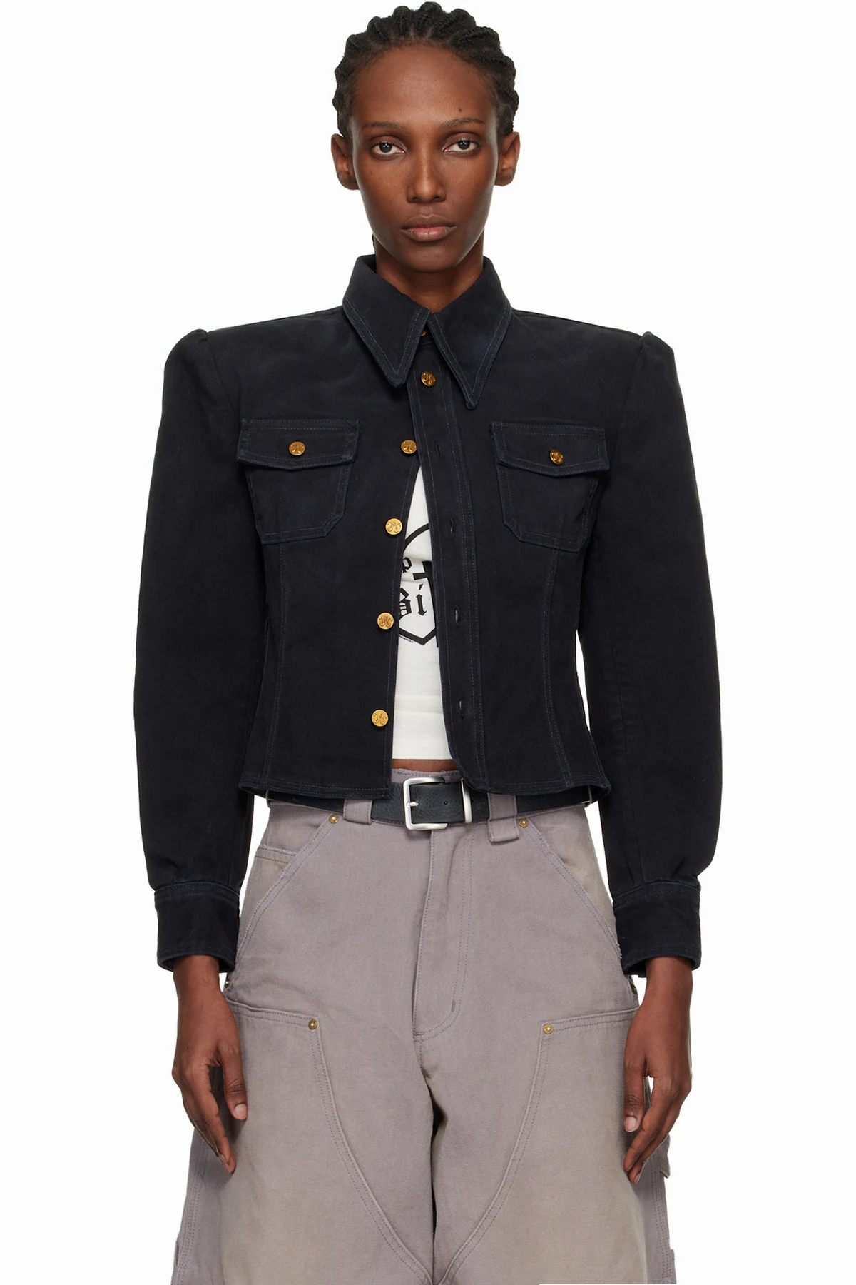 Black Denim Chavela L/S Shirt