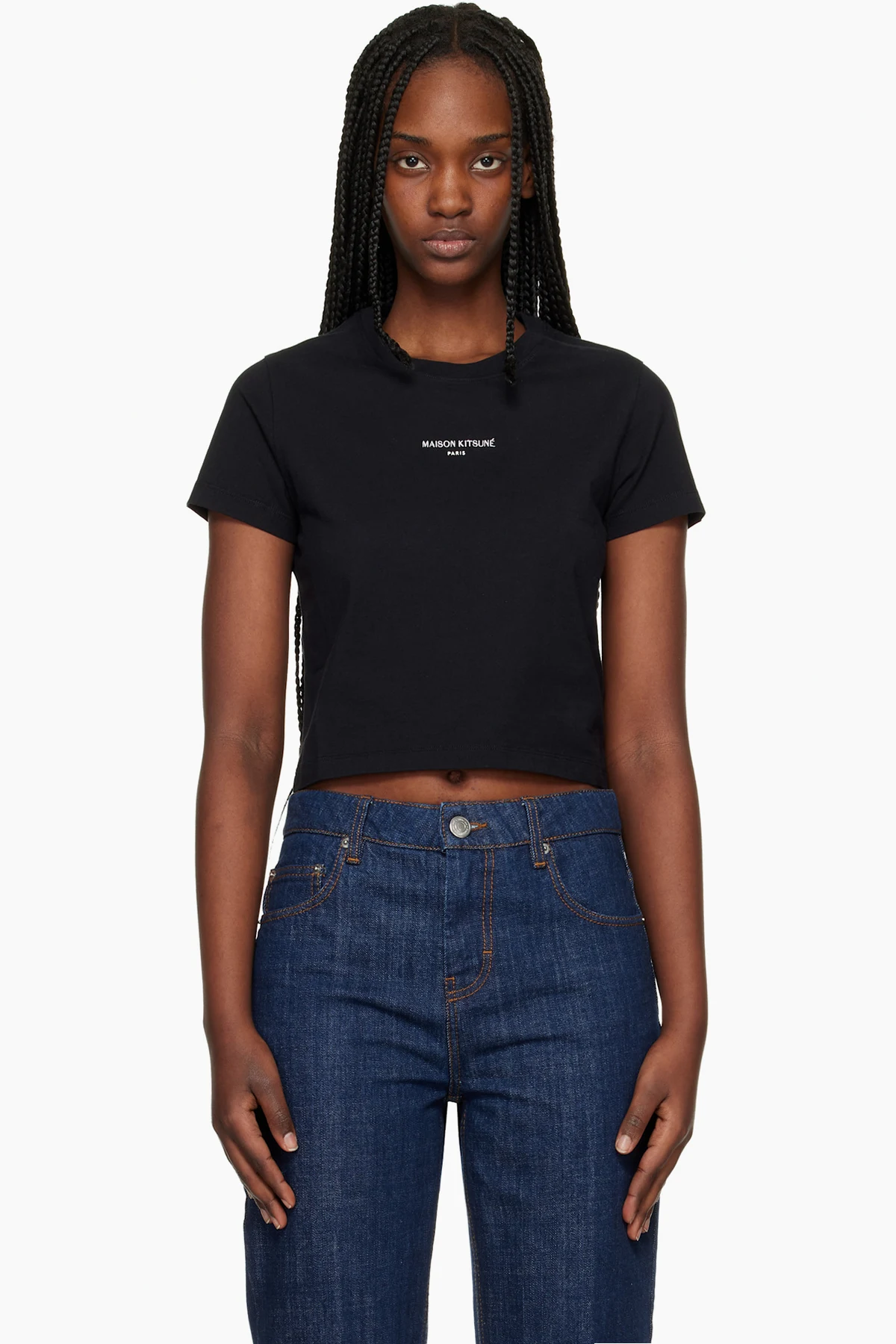 Black 'Maison Kitsuné Paris' Baby T-shirt